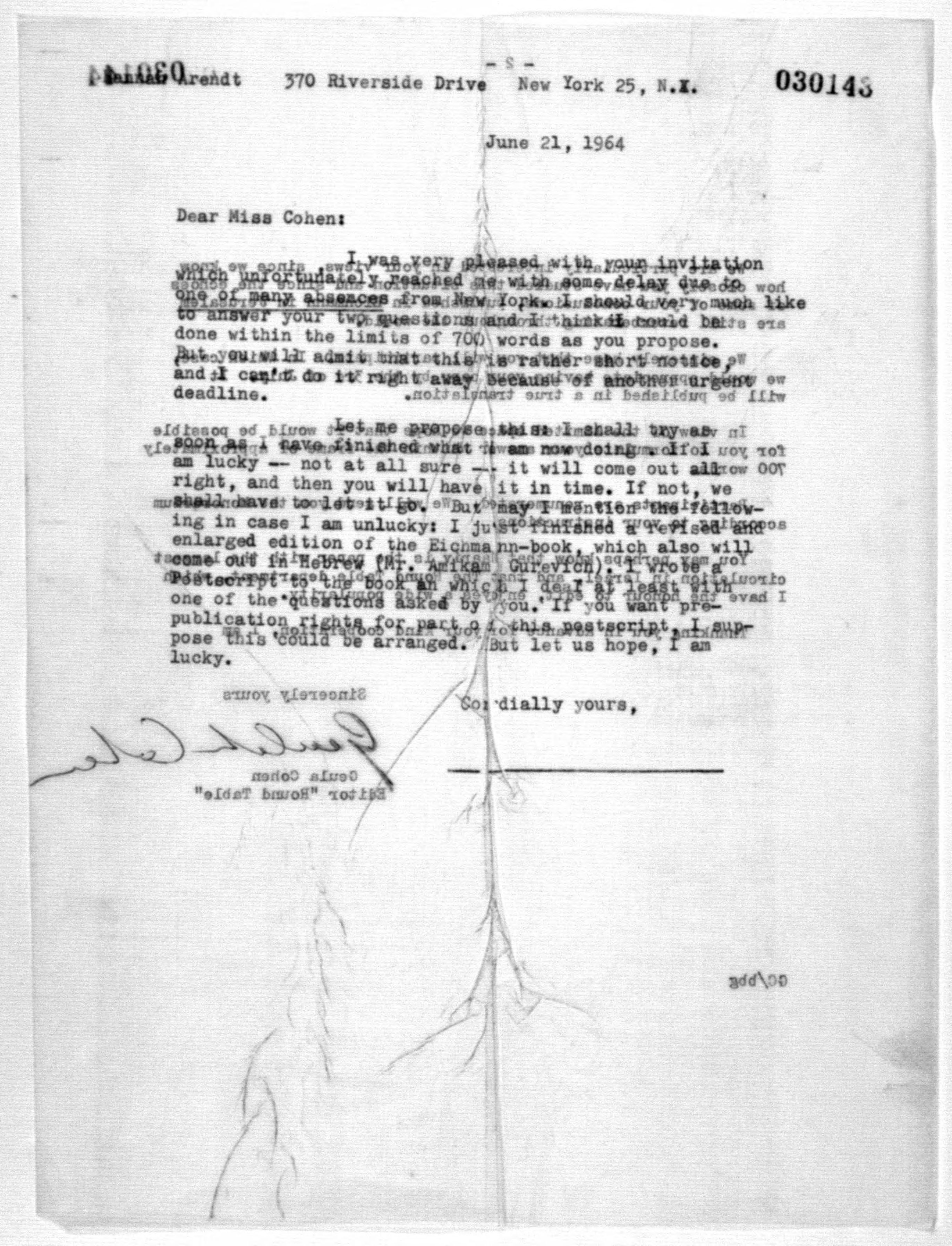 Scanned image of the current content page