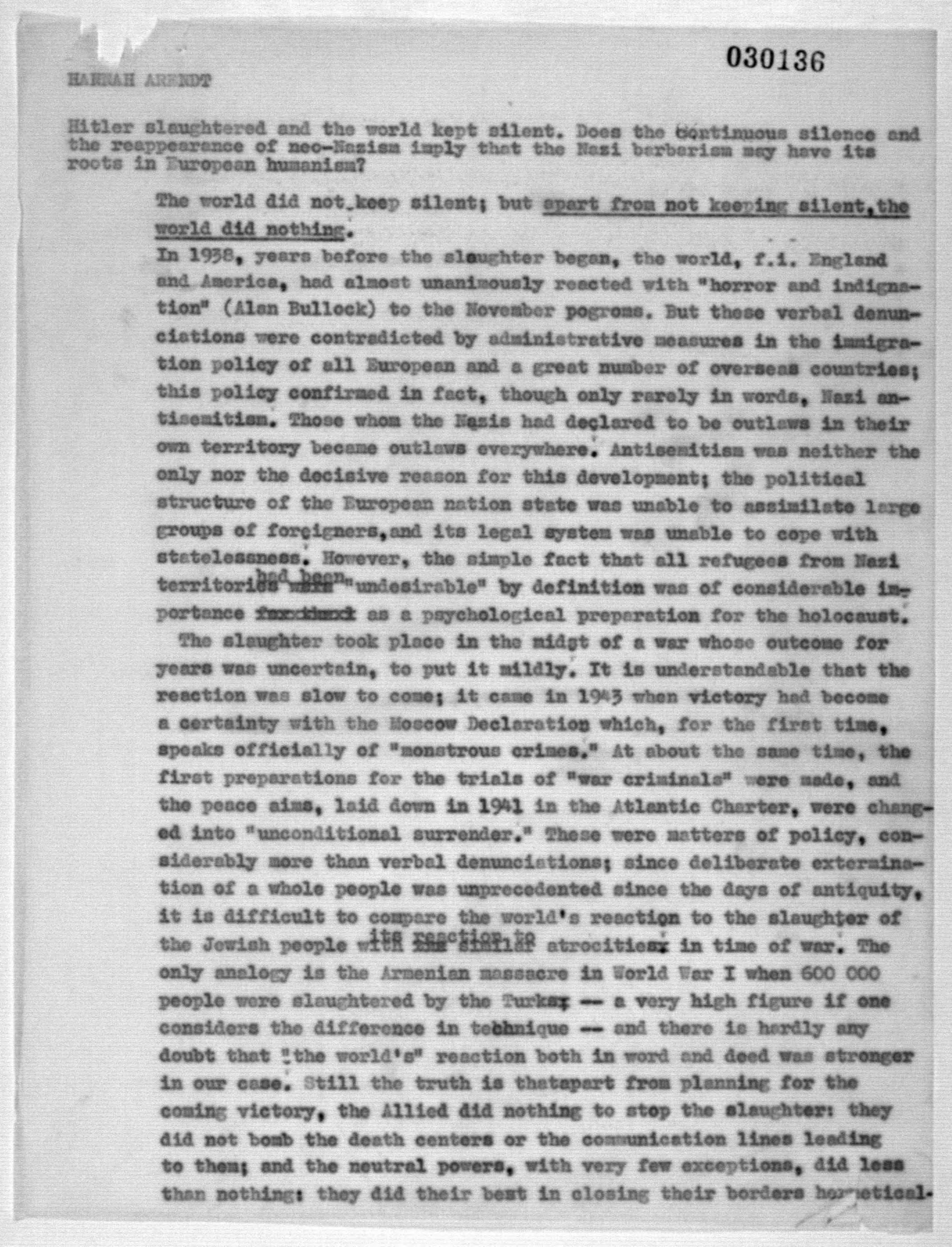 Scanned image of the current content page