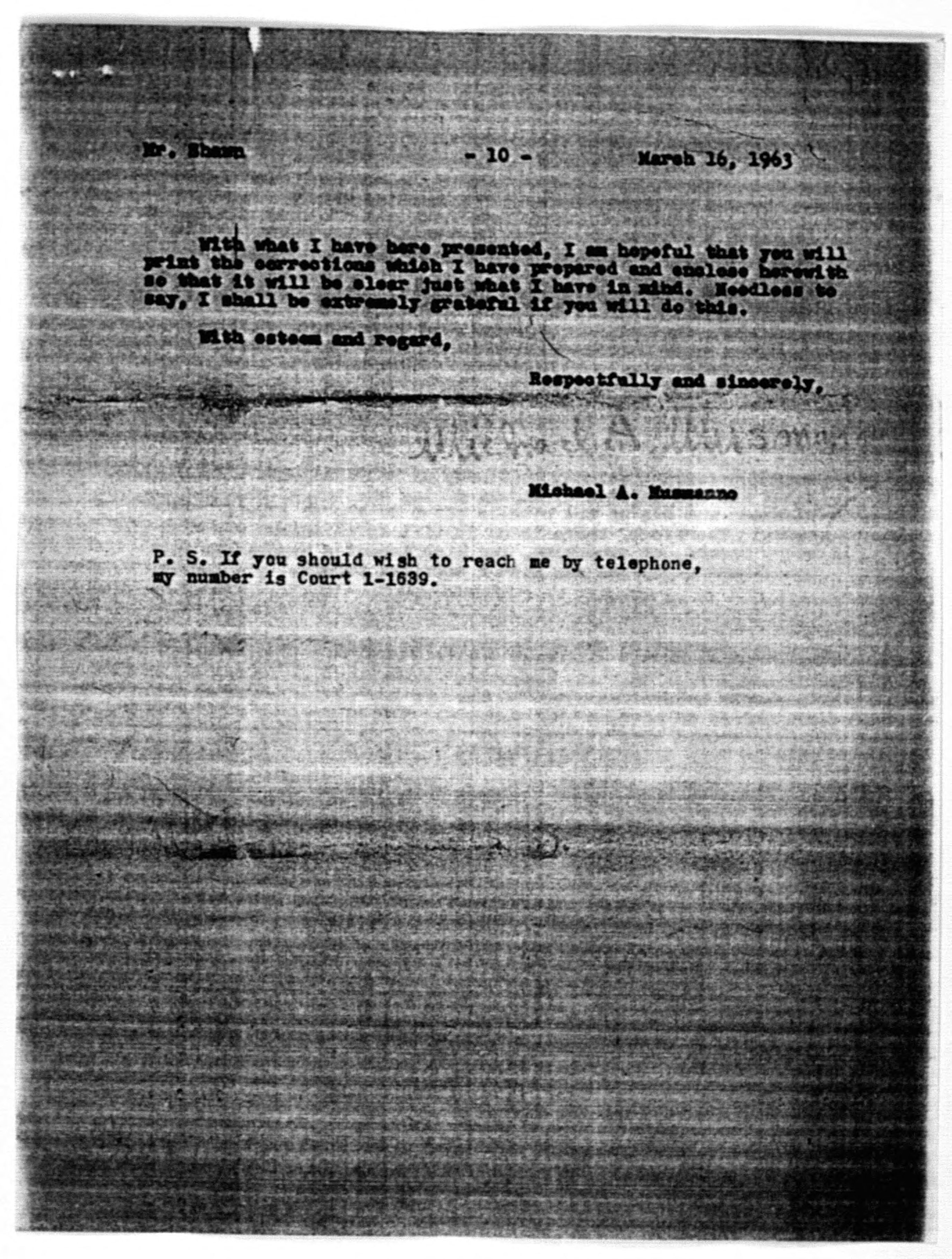 Scanned image of the current content page