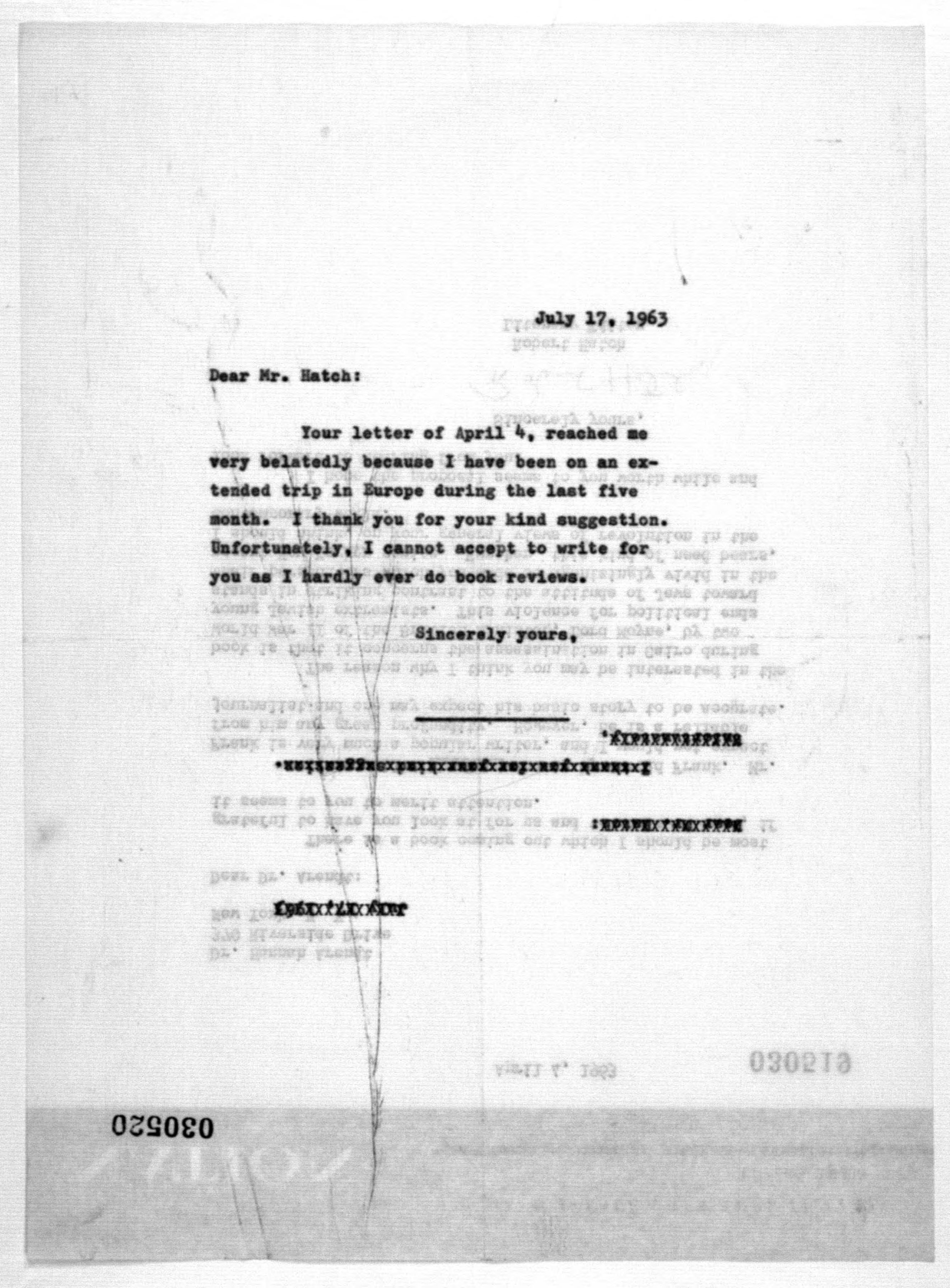 Scanned image of the current content page