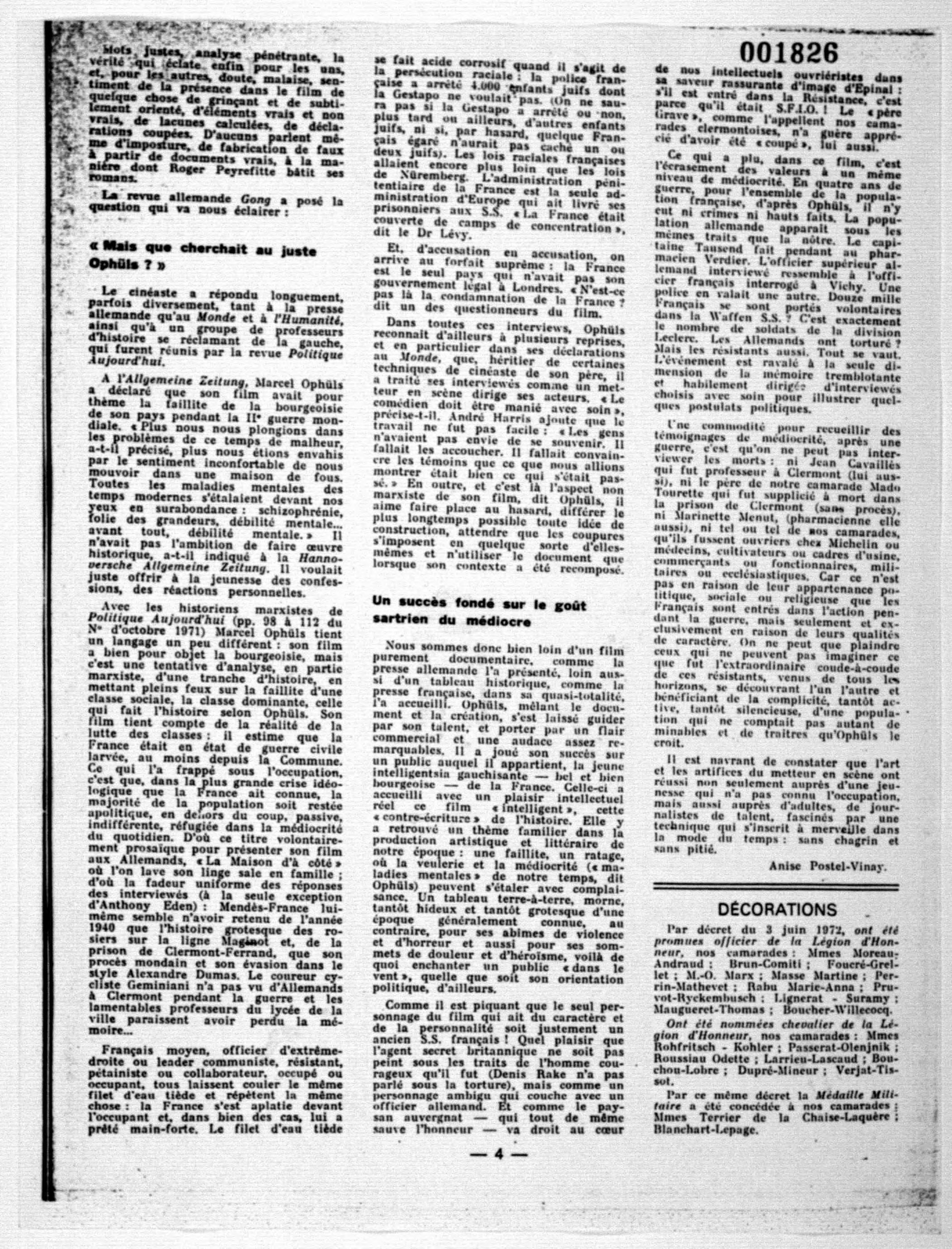 Scanned image of the current content page