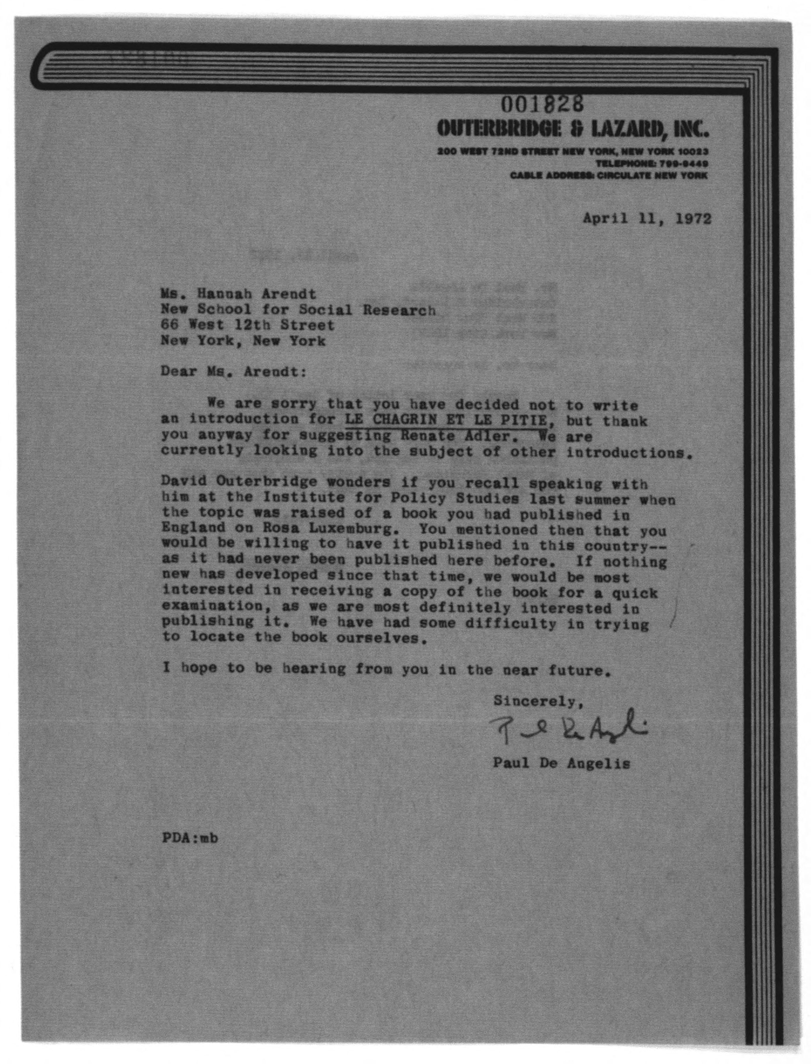 Scanned image of the current content page