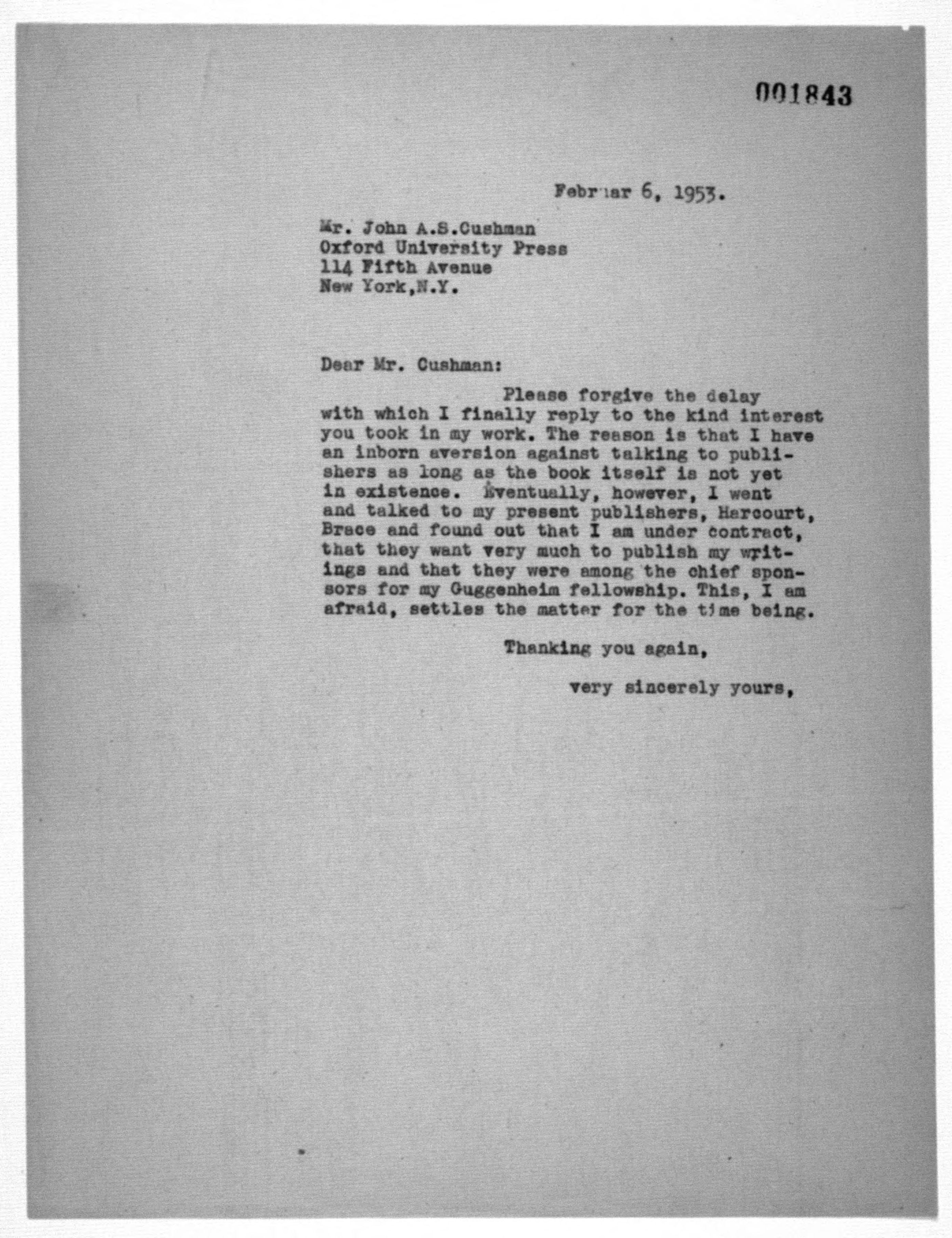 Scanned image of the current content page