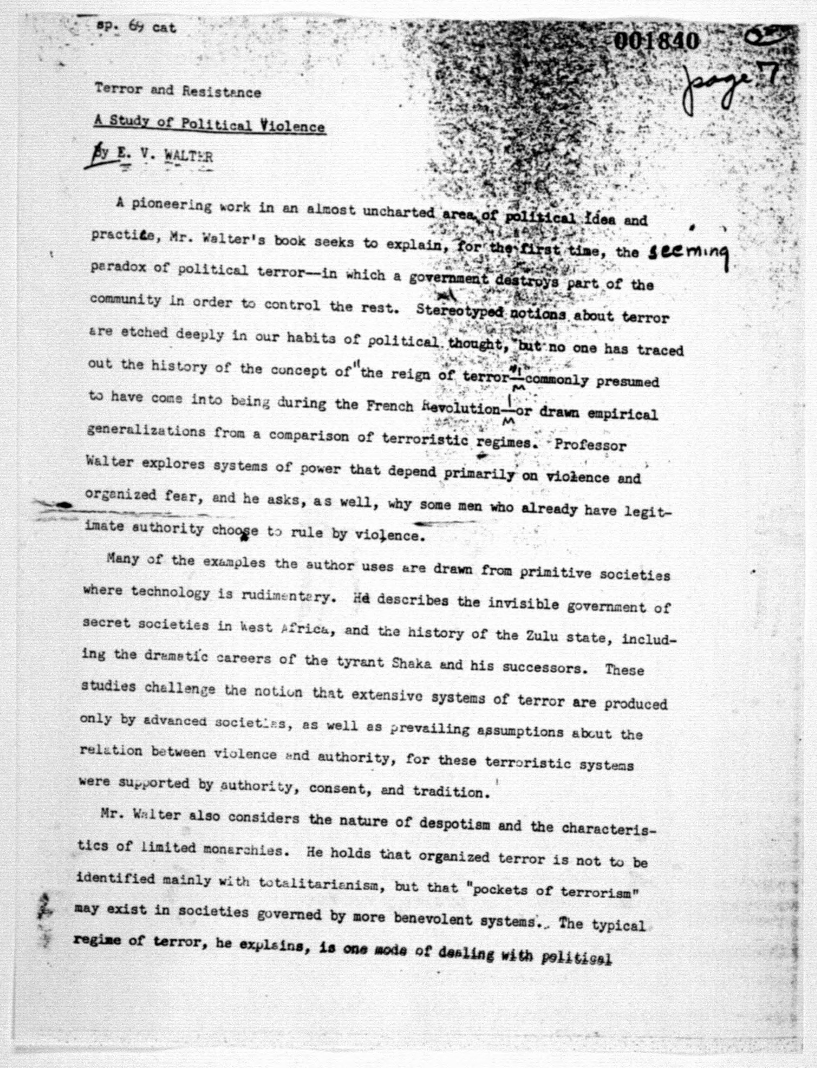 Scanned image of the current content page