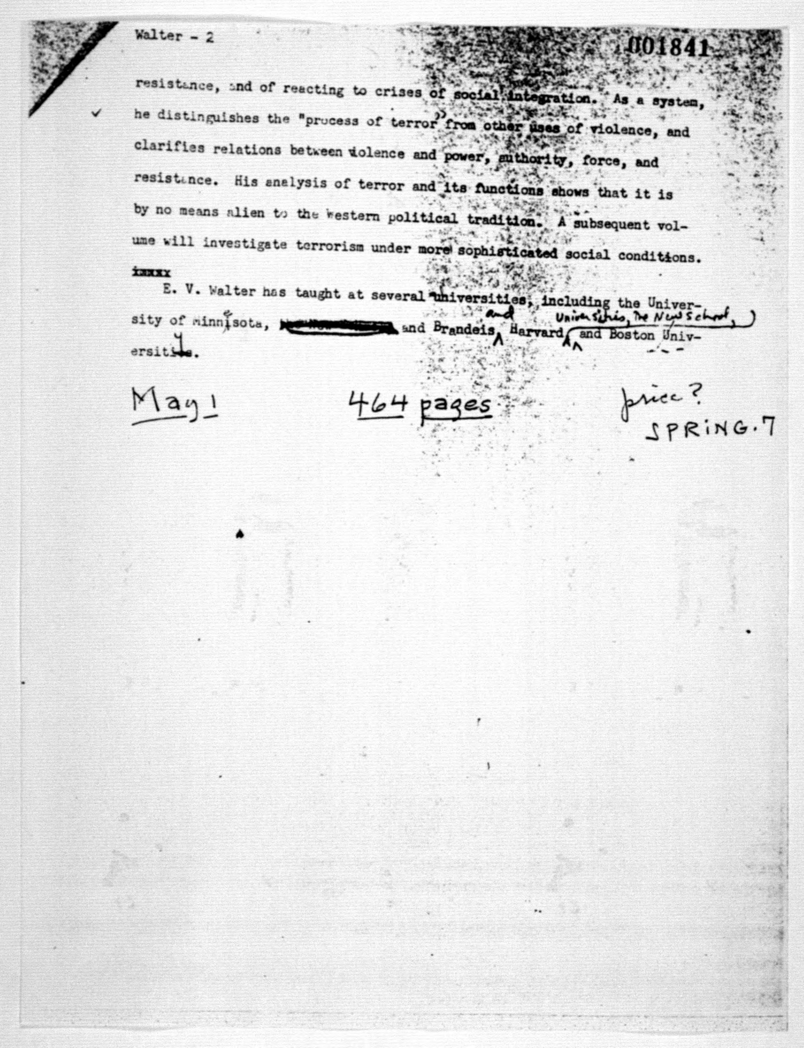 Scanned image of the current content page