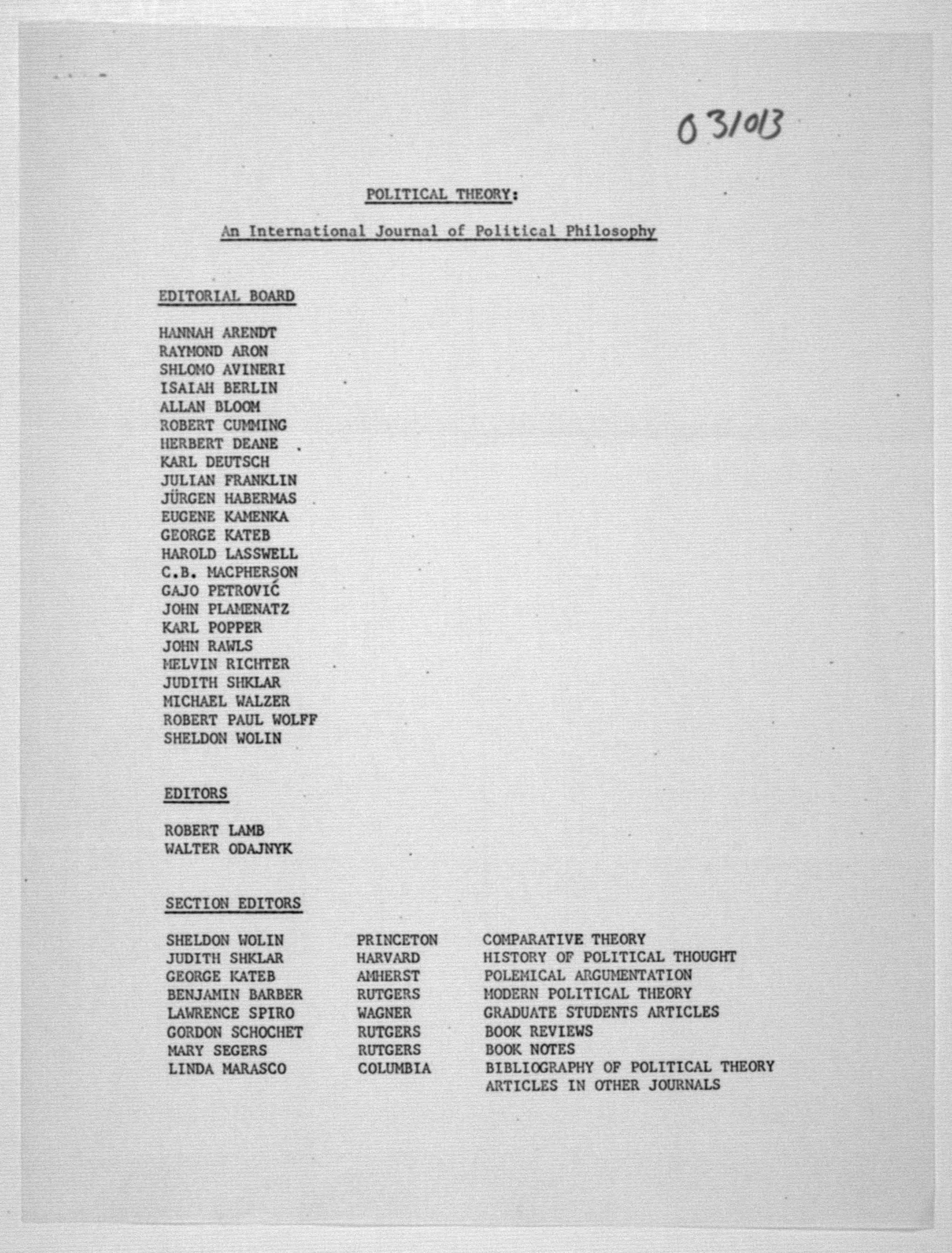 Scanned image of the current content page