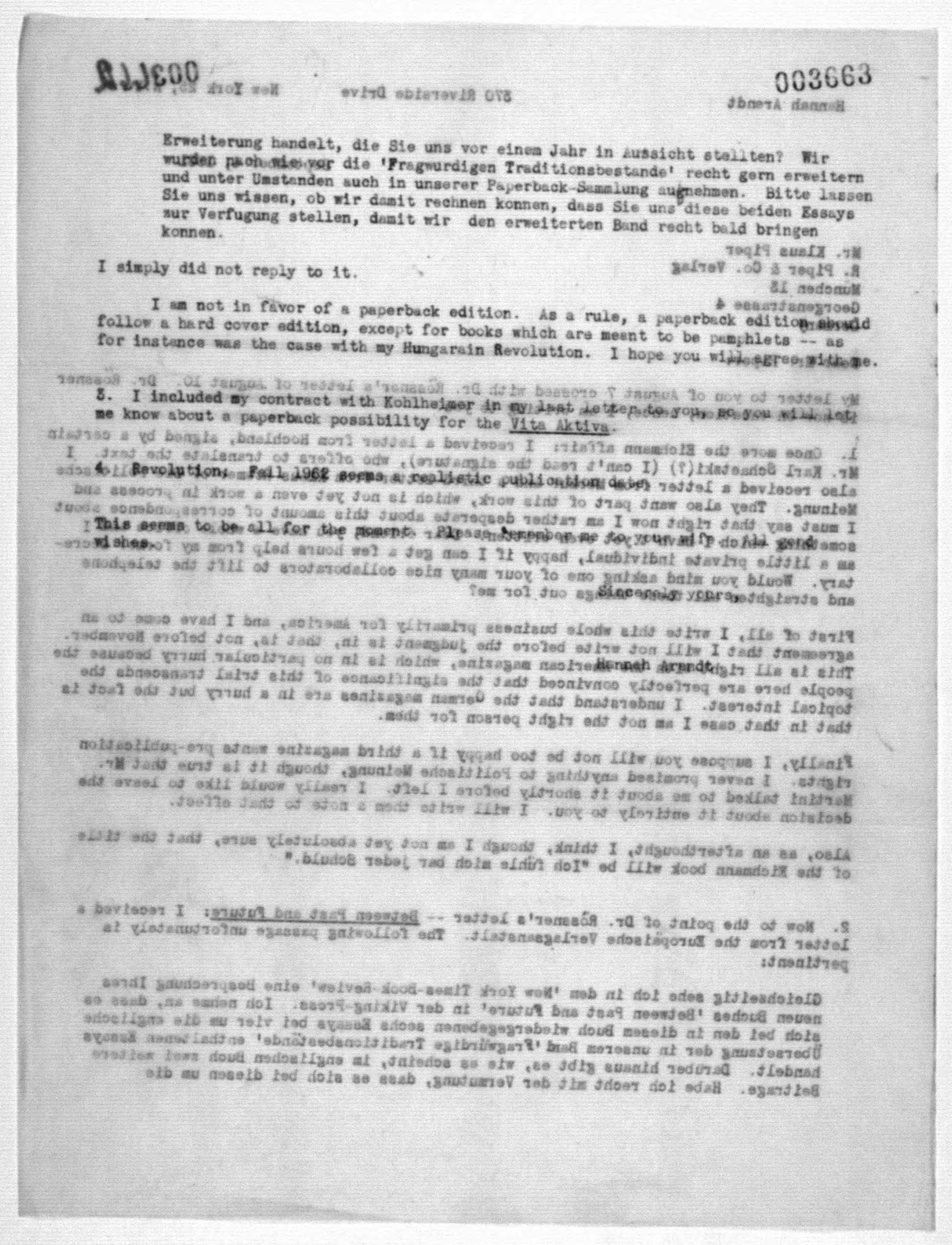 Scanned image of the current content page