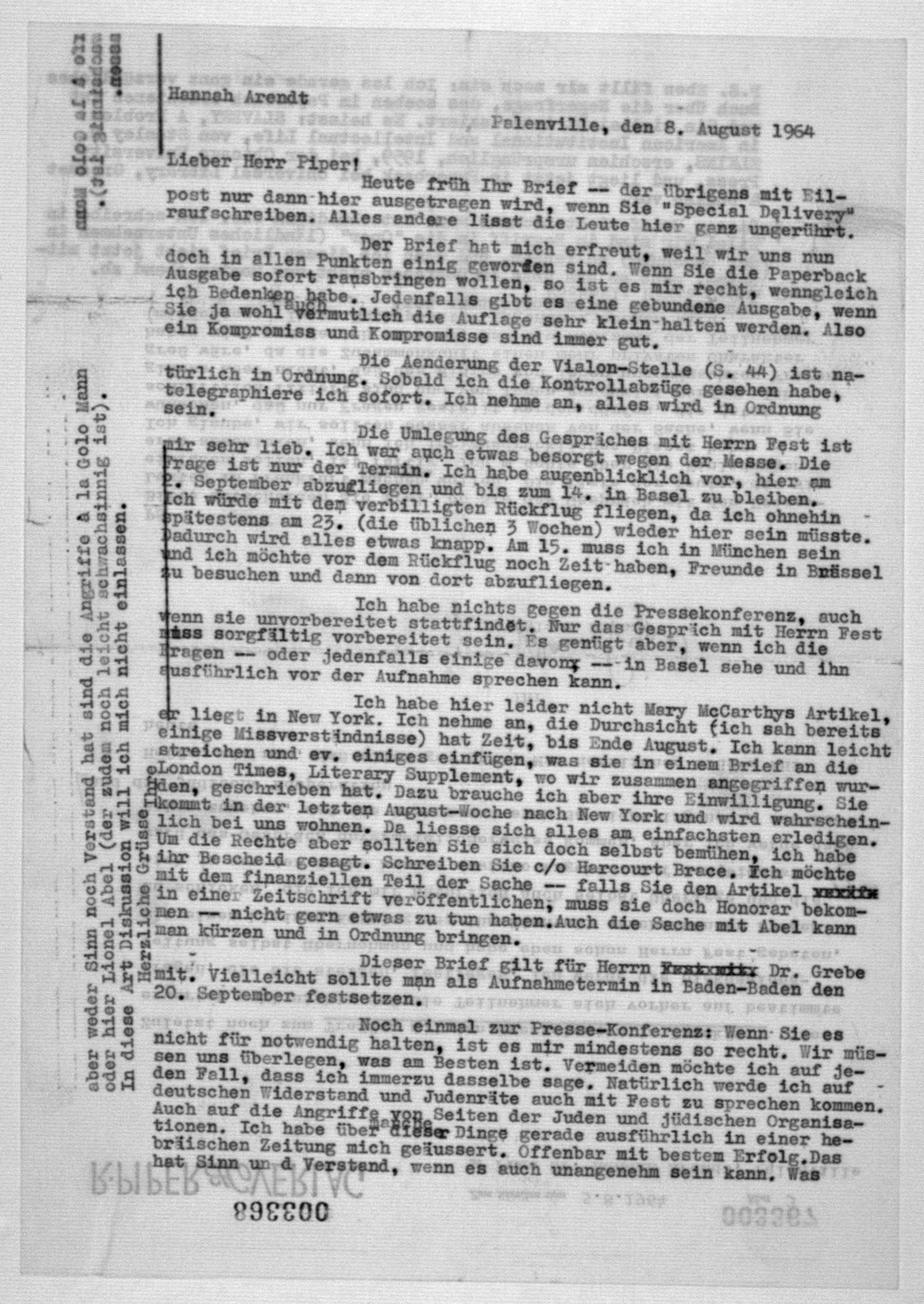 Scanned image of the current content page