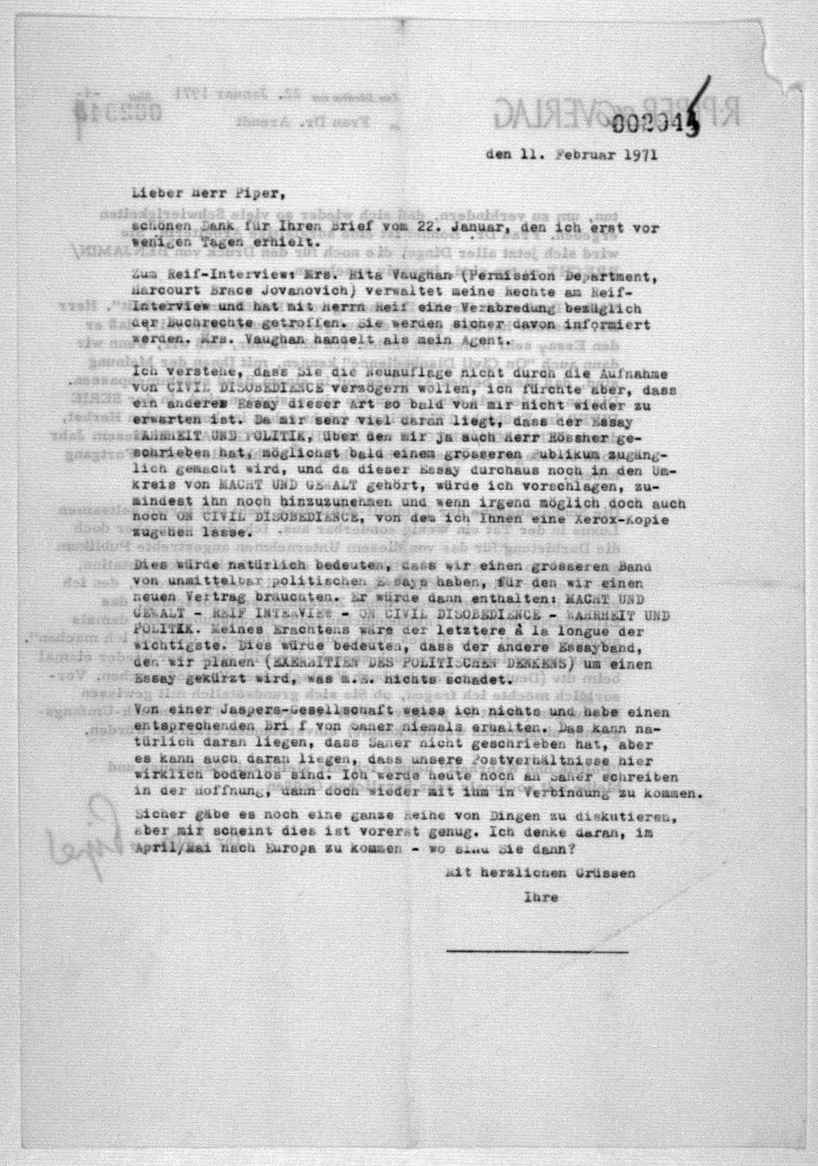 Scanned image of the current content page