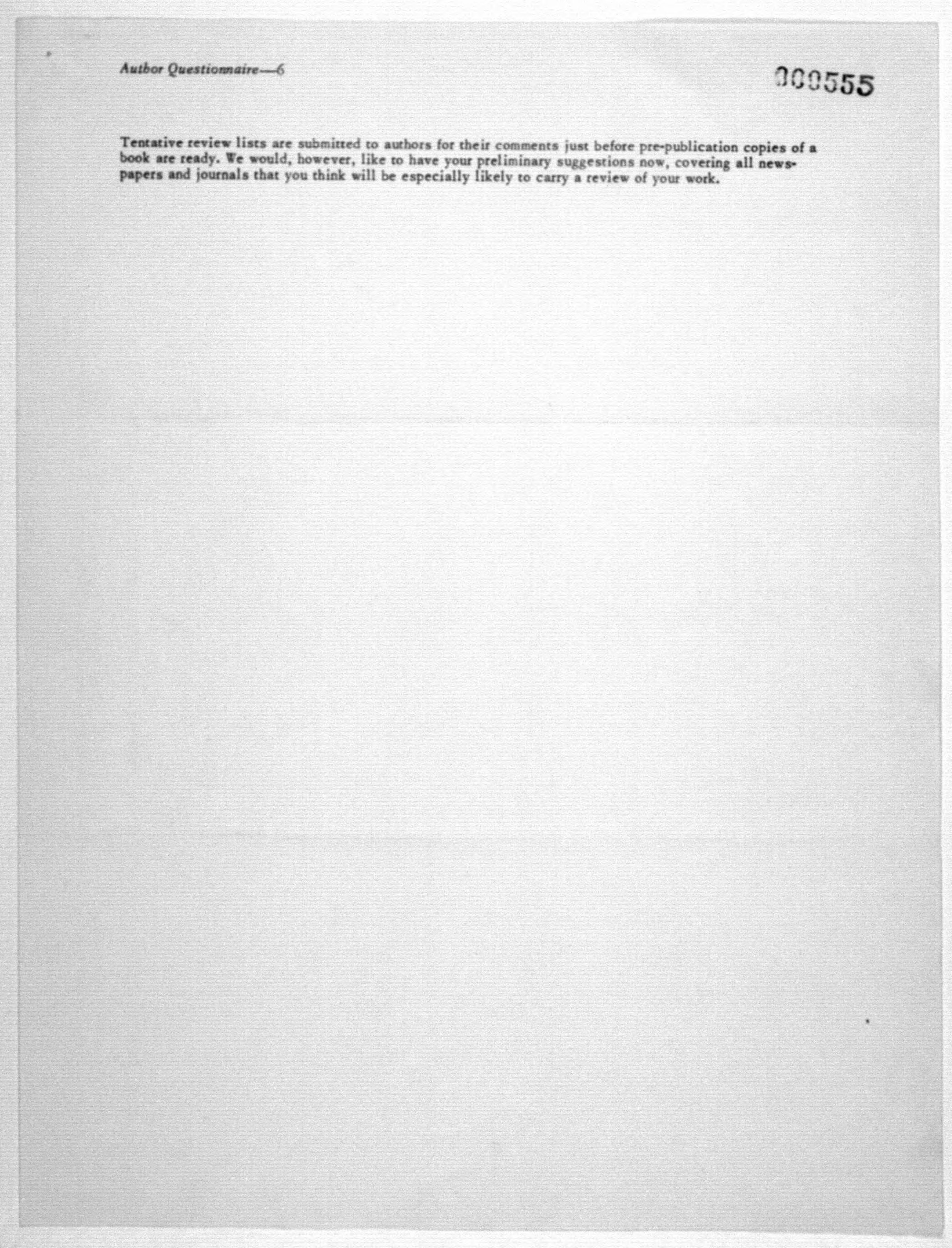 Scanned image of the current content page