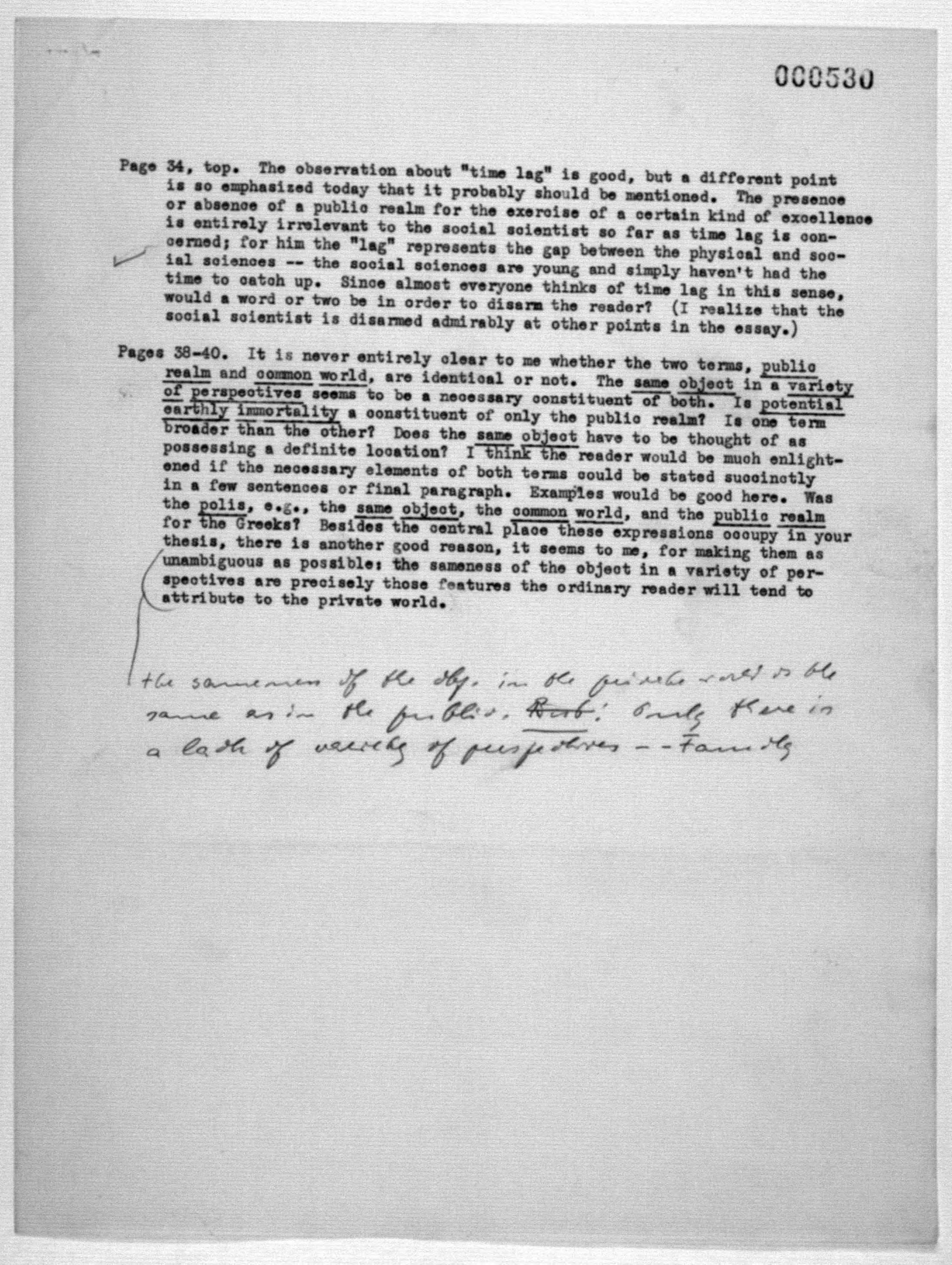 Scanned image of the current content page