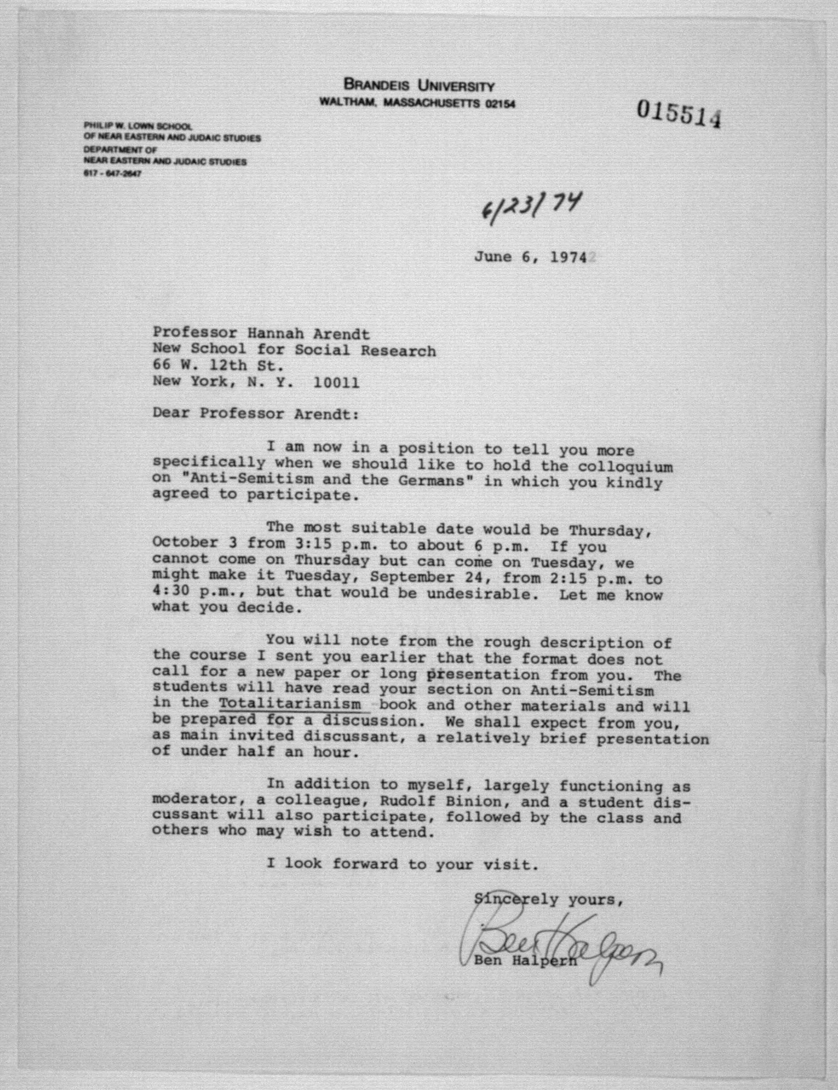 Scanned image of the current content page