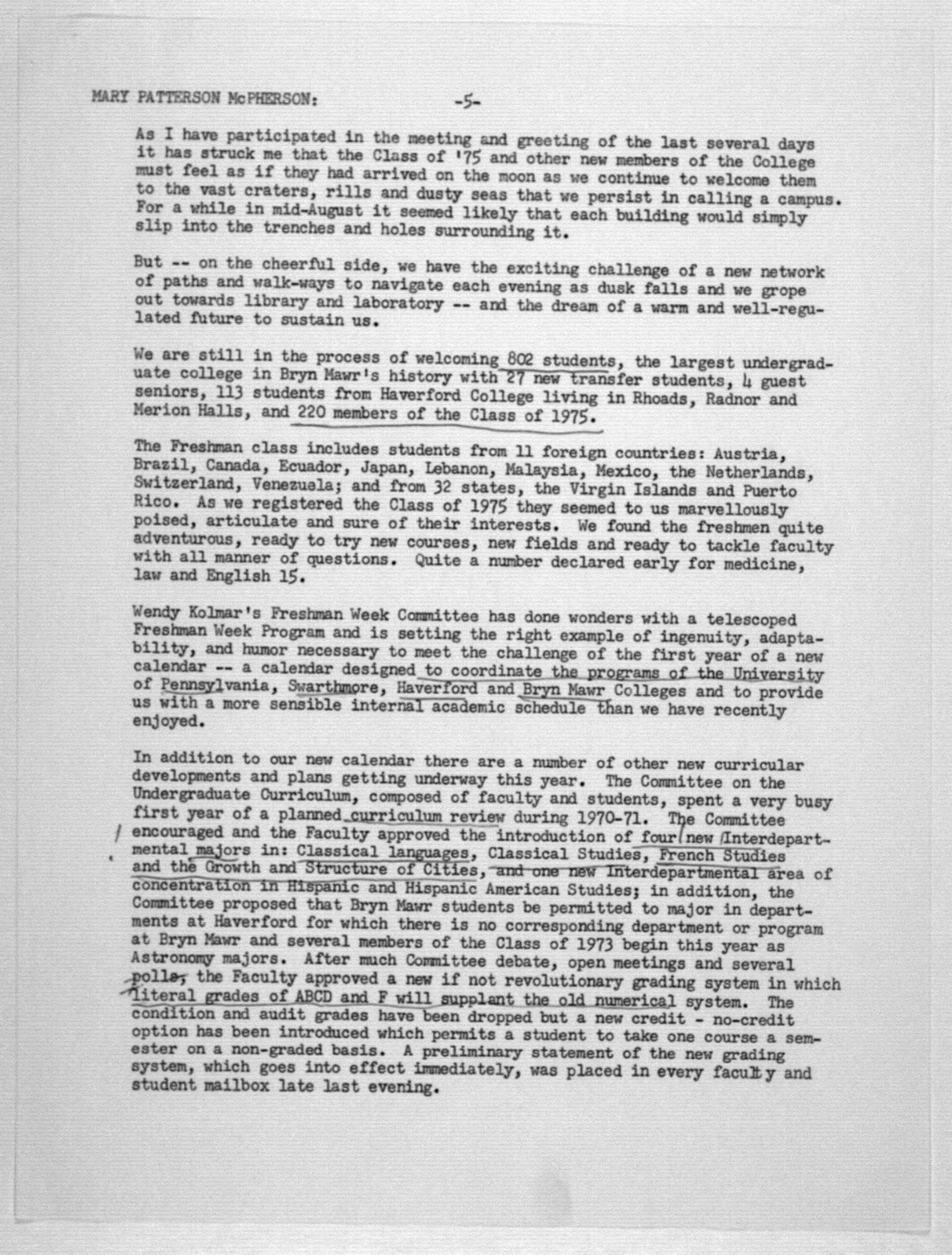 Scanned image of the current content page