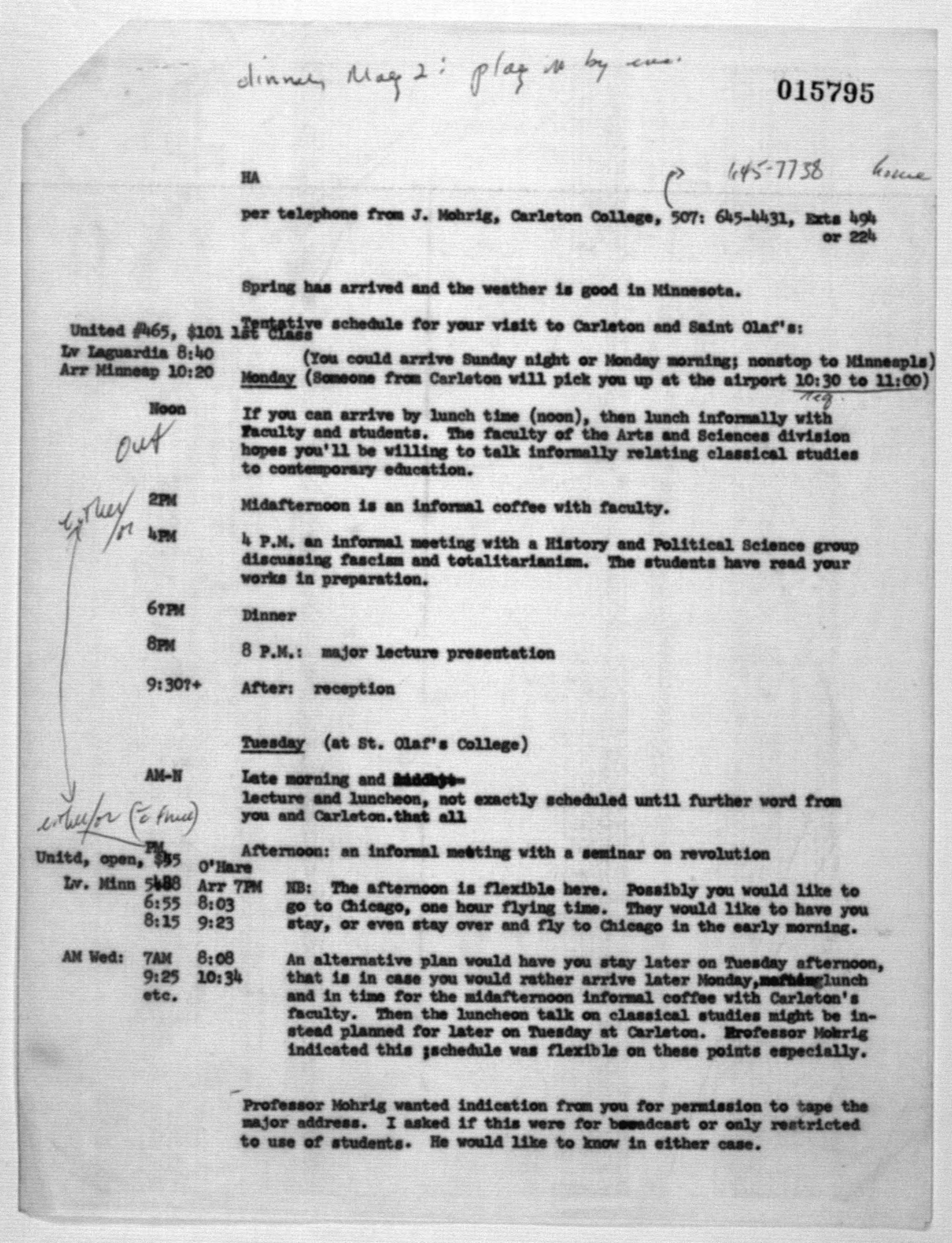 Scanned image of the current content page