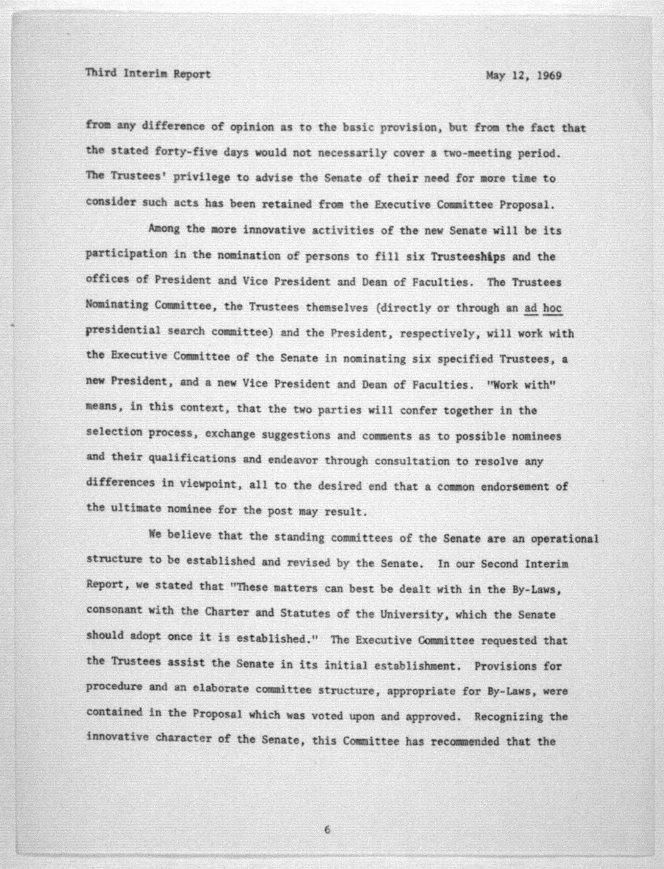 Scanned image of the current content page