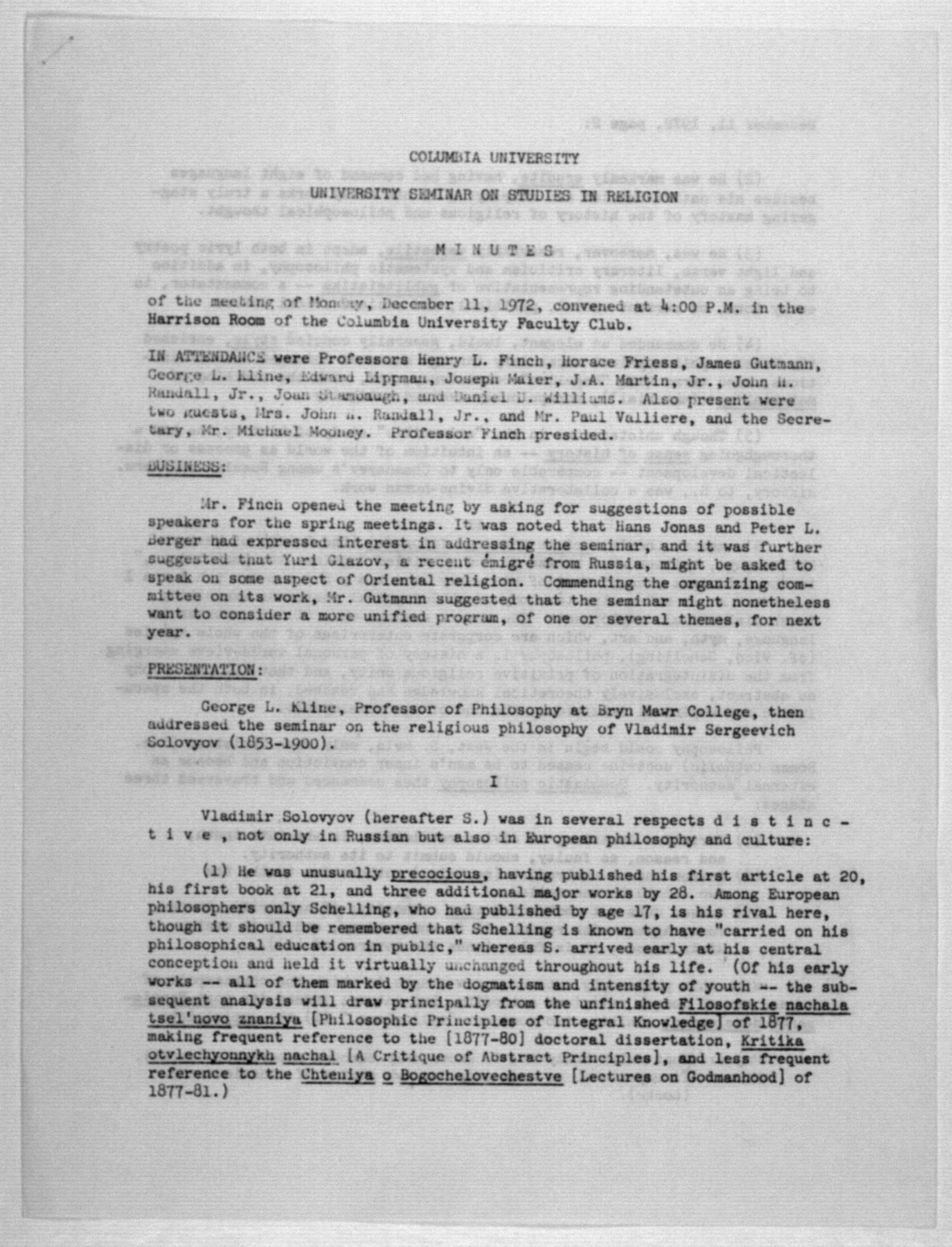 Scanned image of the current content page