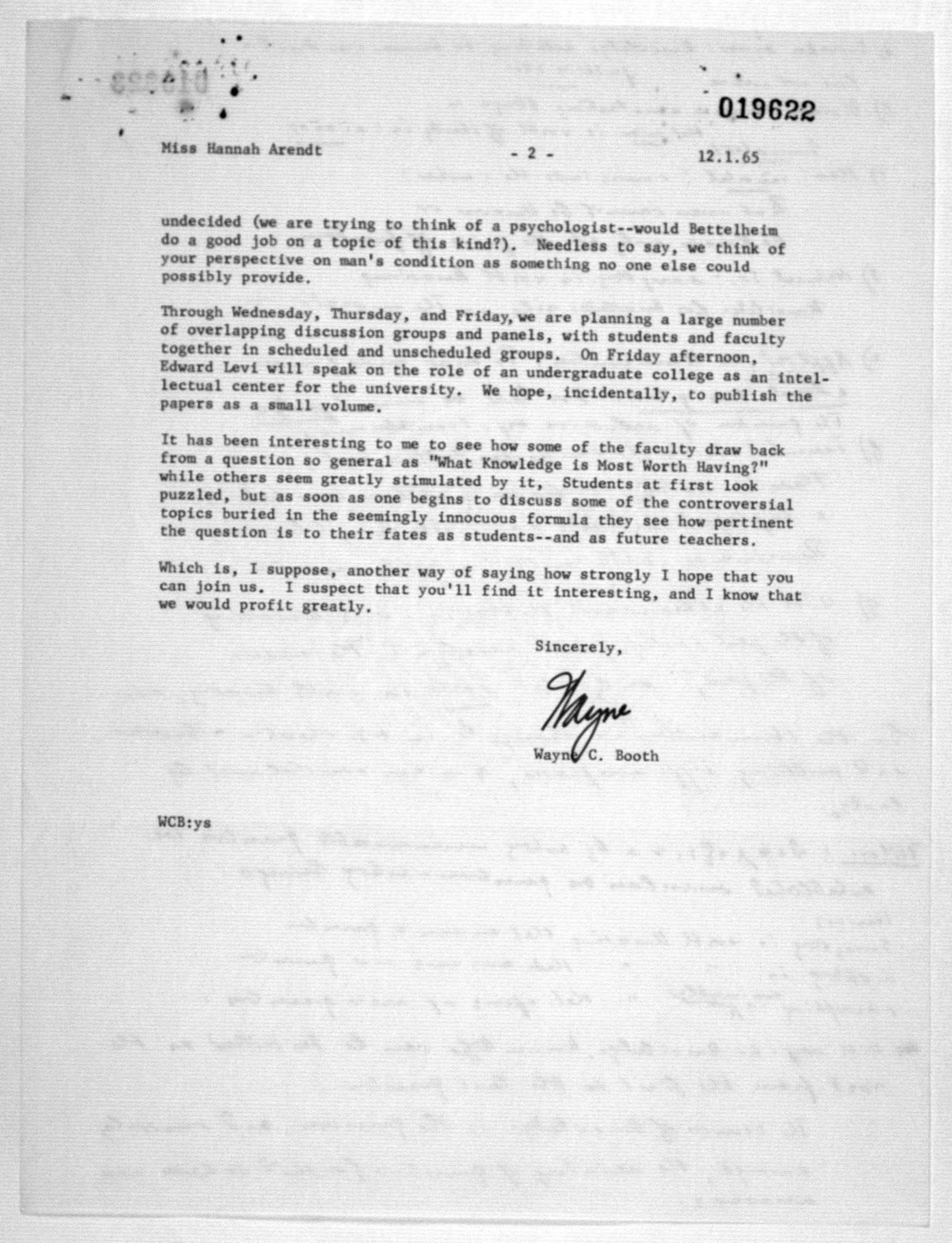 Scanned image of the current content page