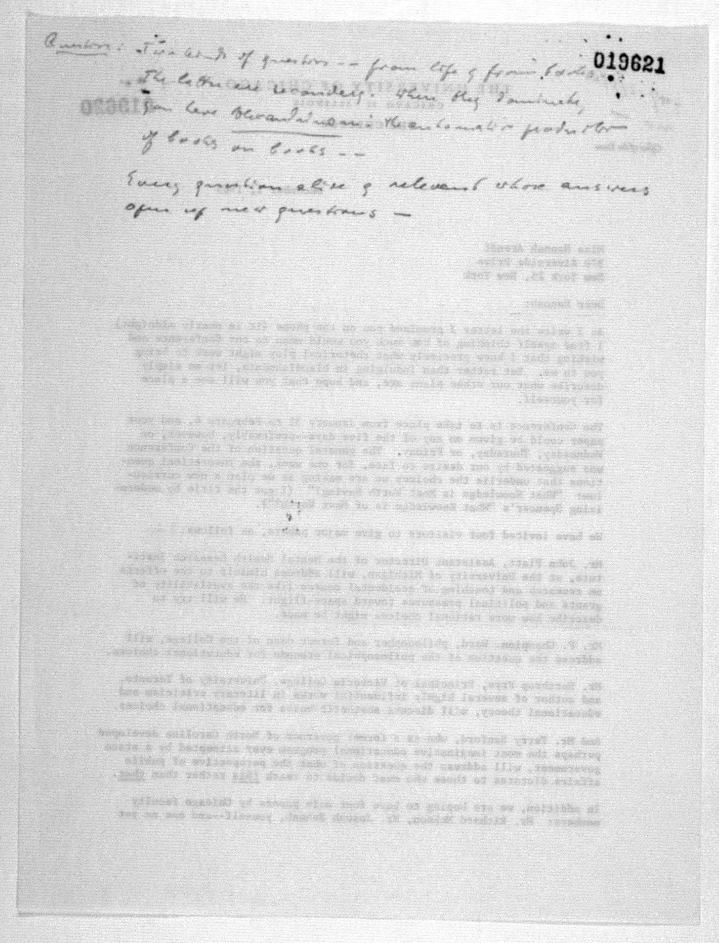 Scanned image of the current content page