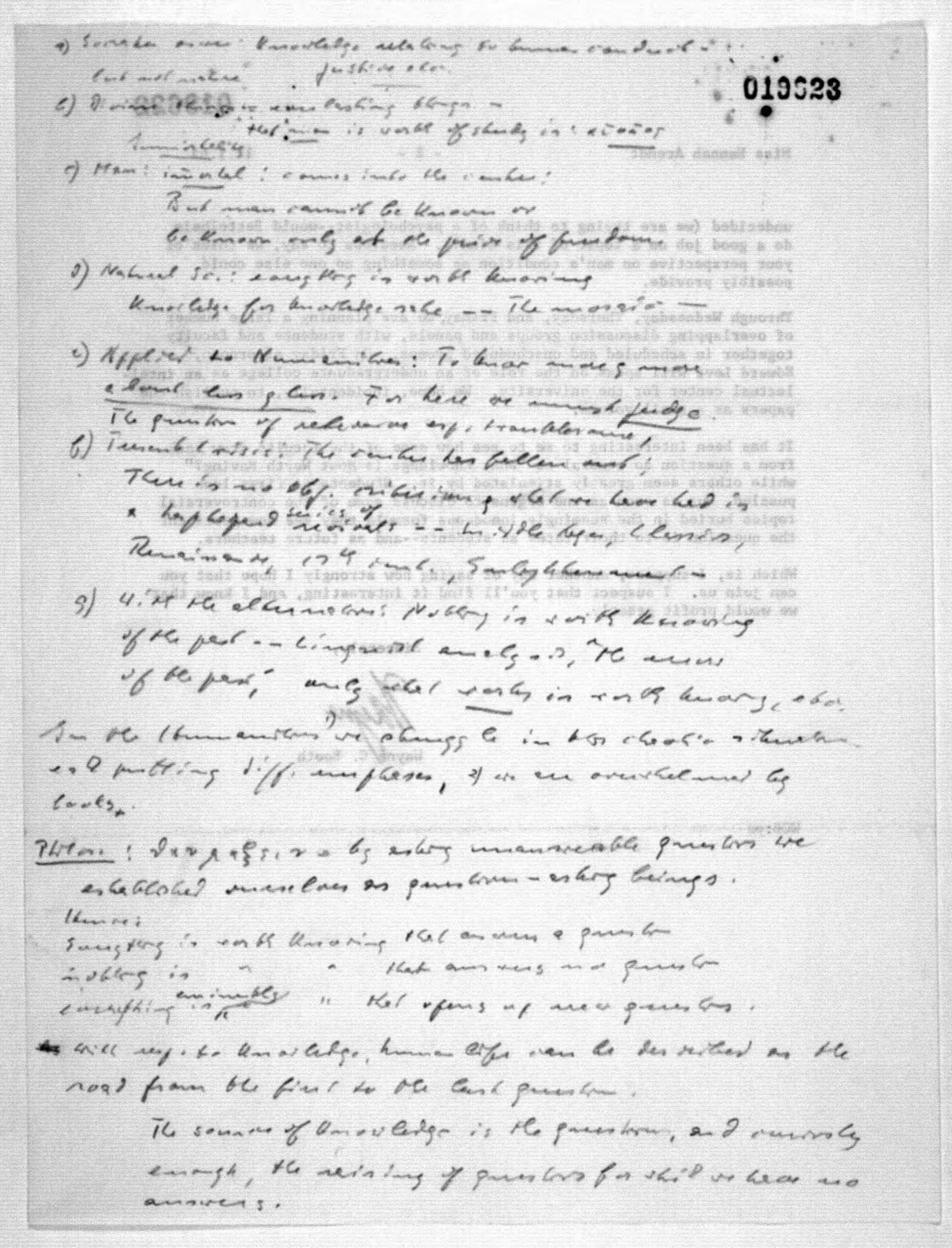 Scanned image of the current content page