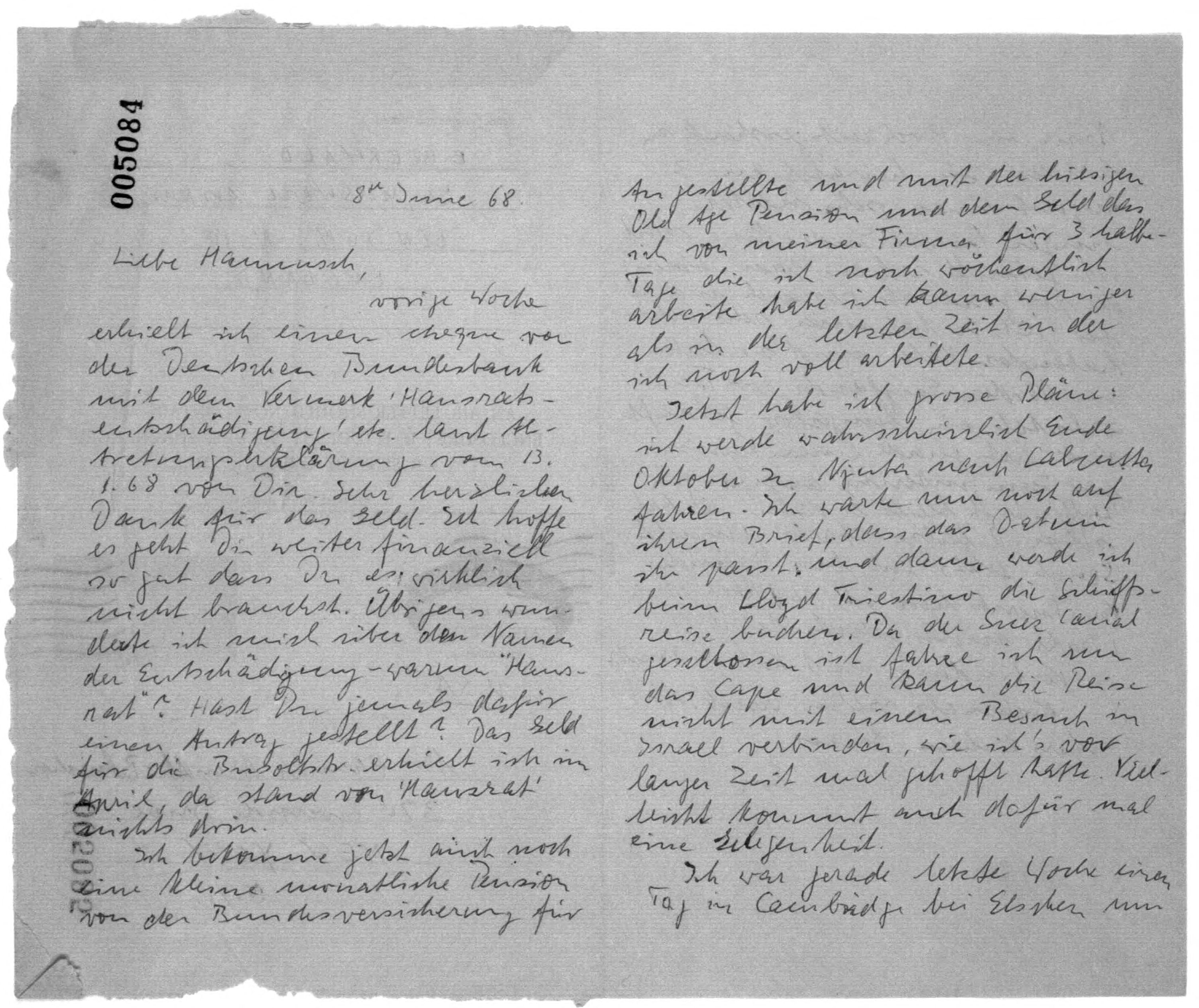 Scanned image of the current content page