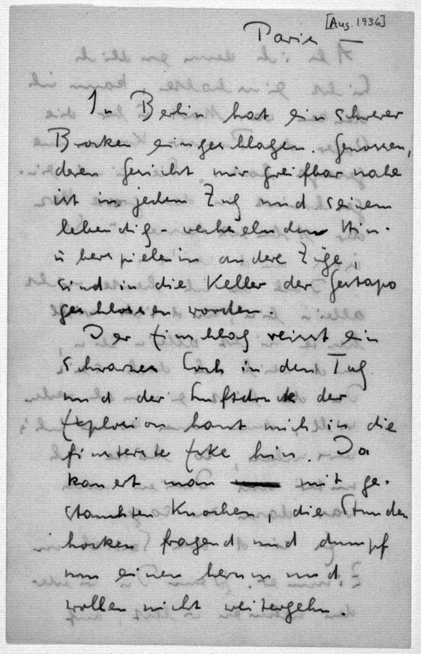 Scanned image of the current content page