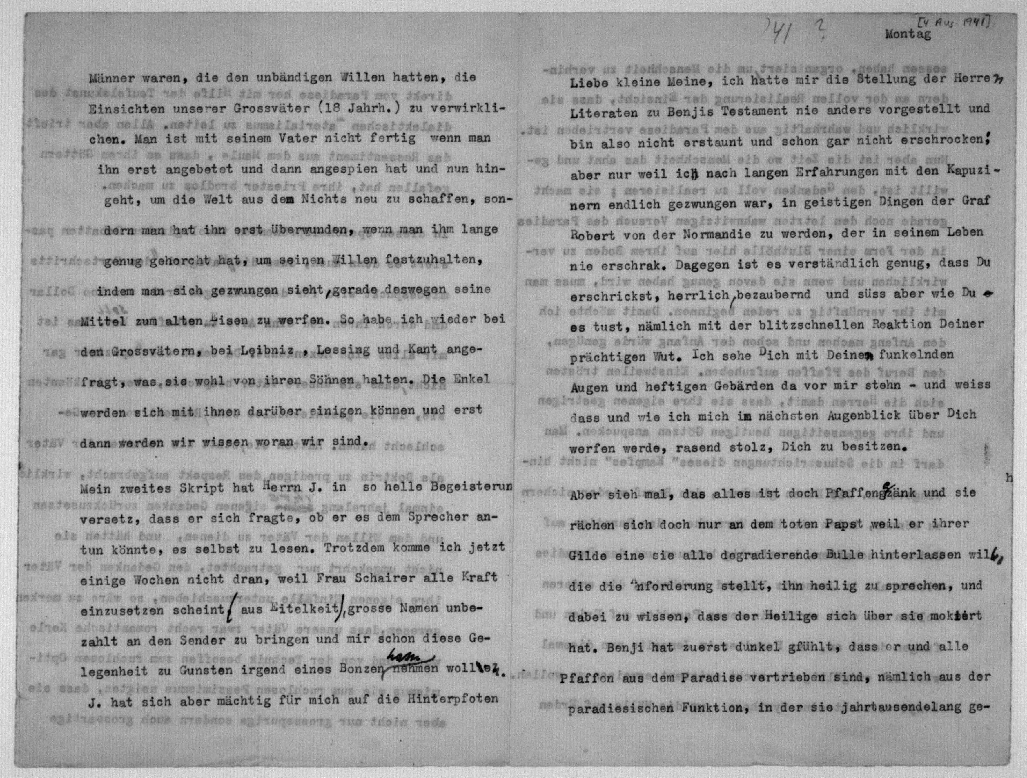 Scanned image of the current content page