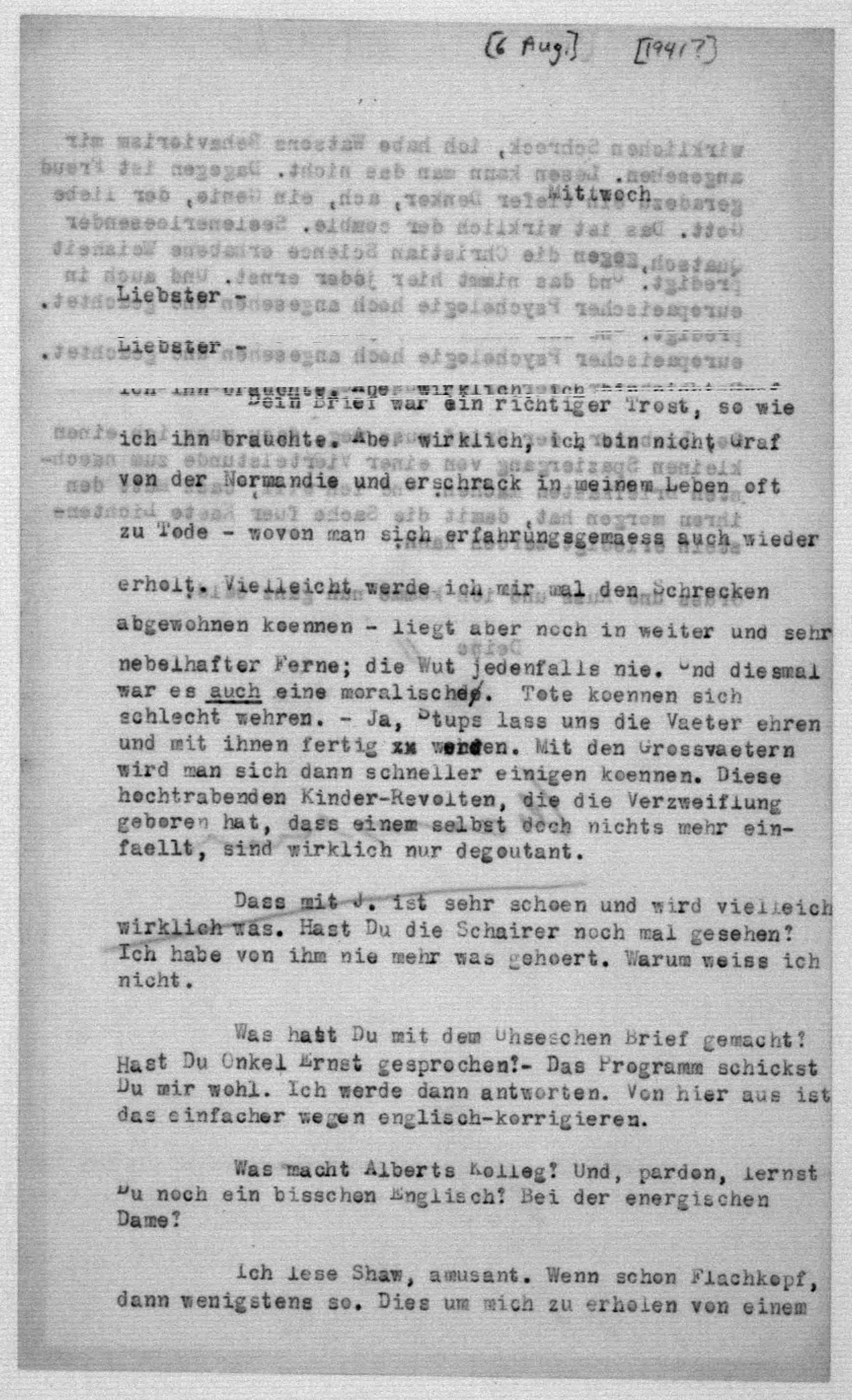 Scanned image of the current content page