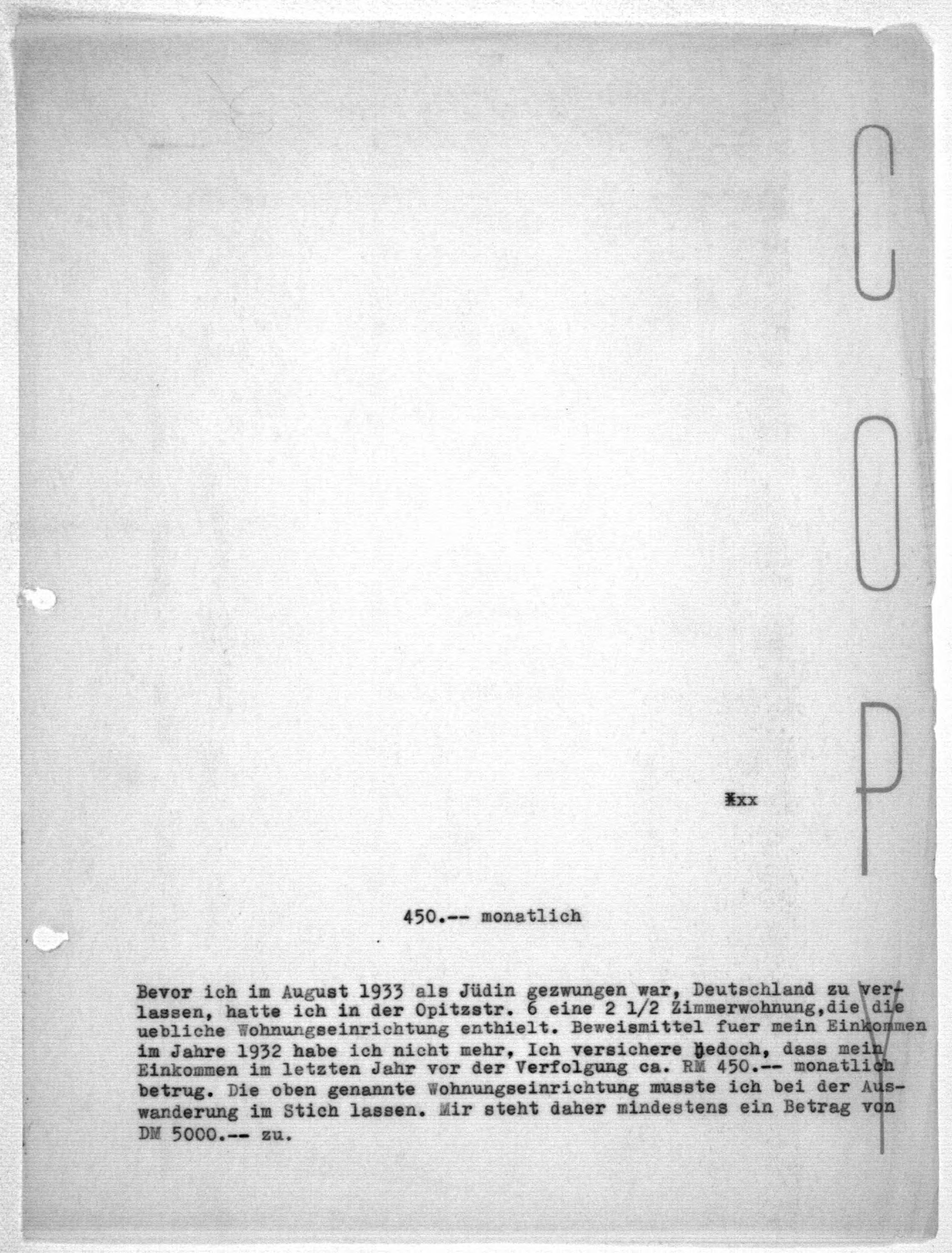 Scanned image of the current content page