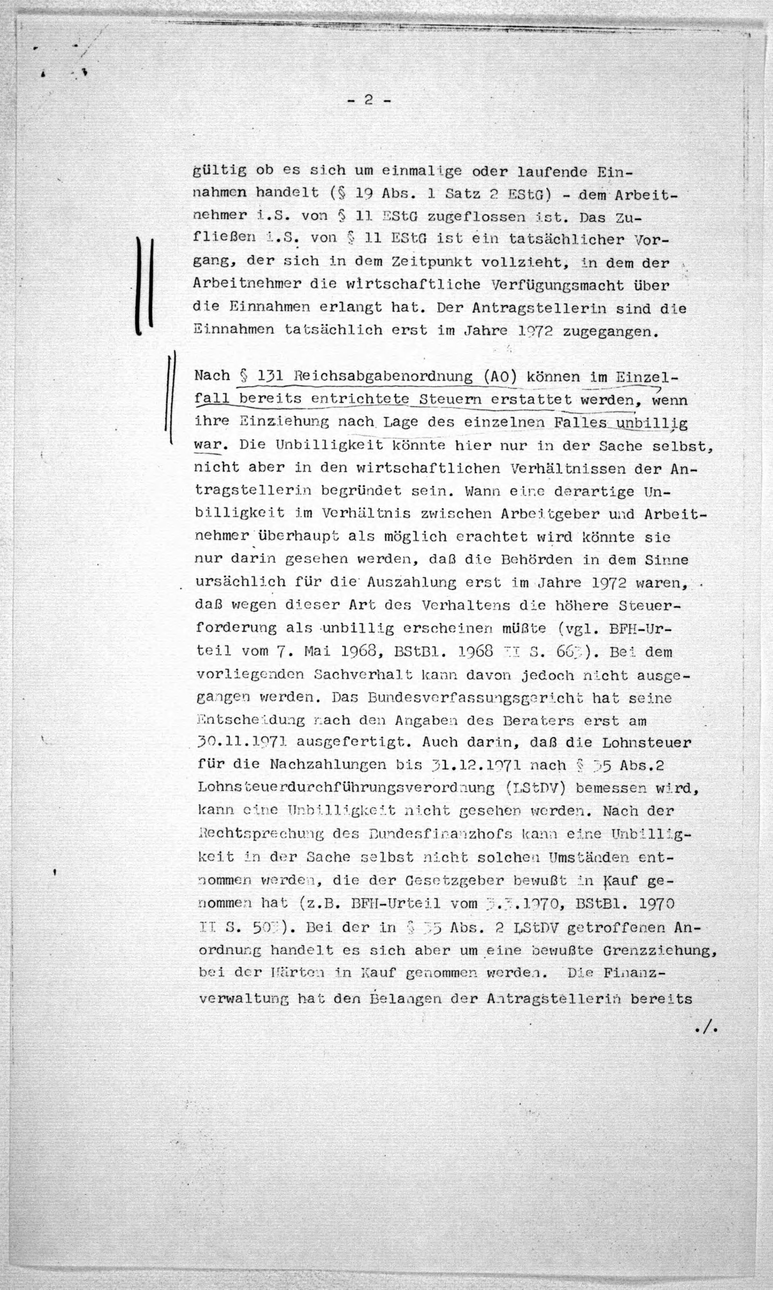 Scanned image of the current content page