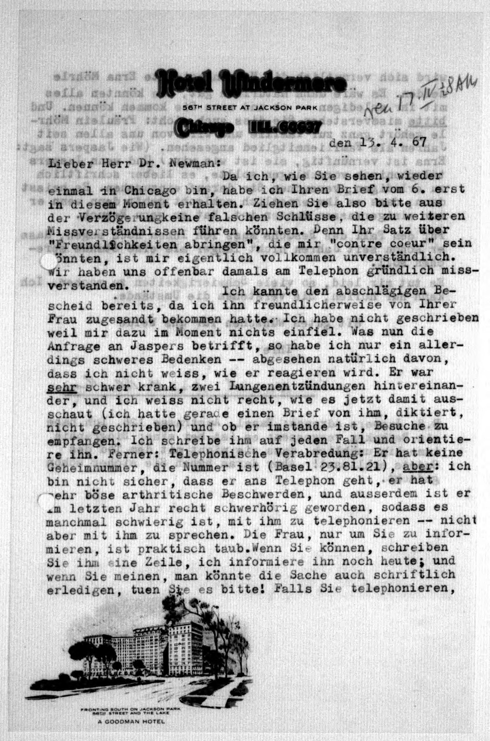 Scanned image of the current content page