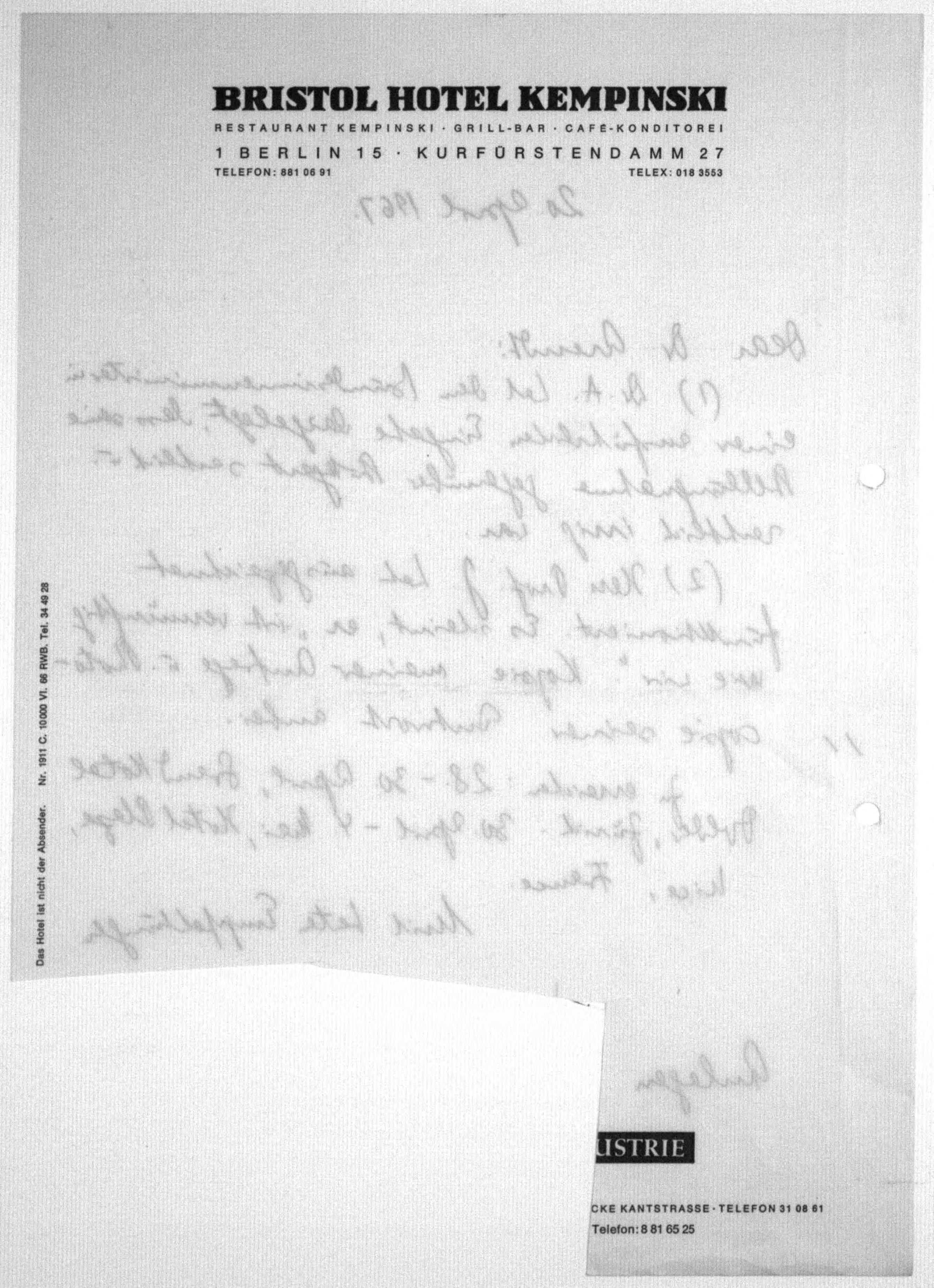 Scanned image of the current content page