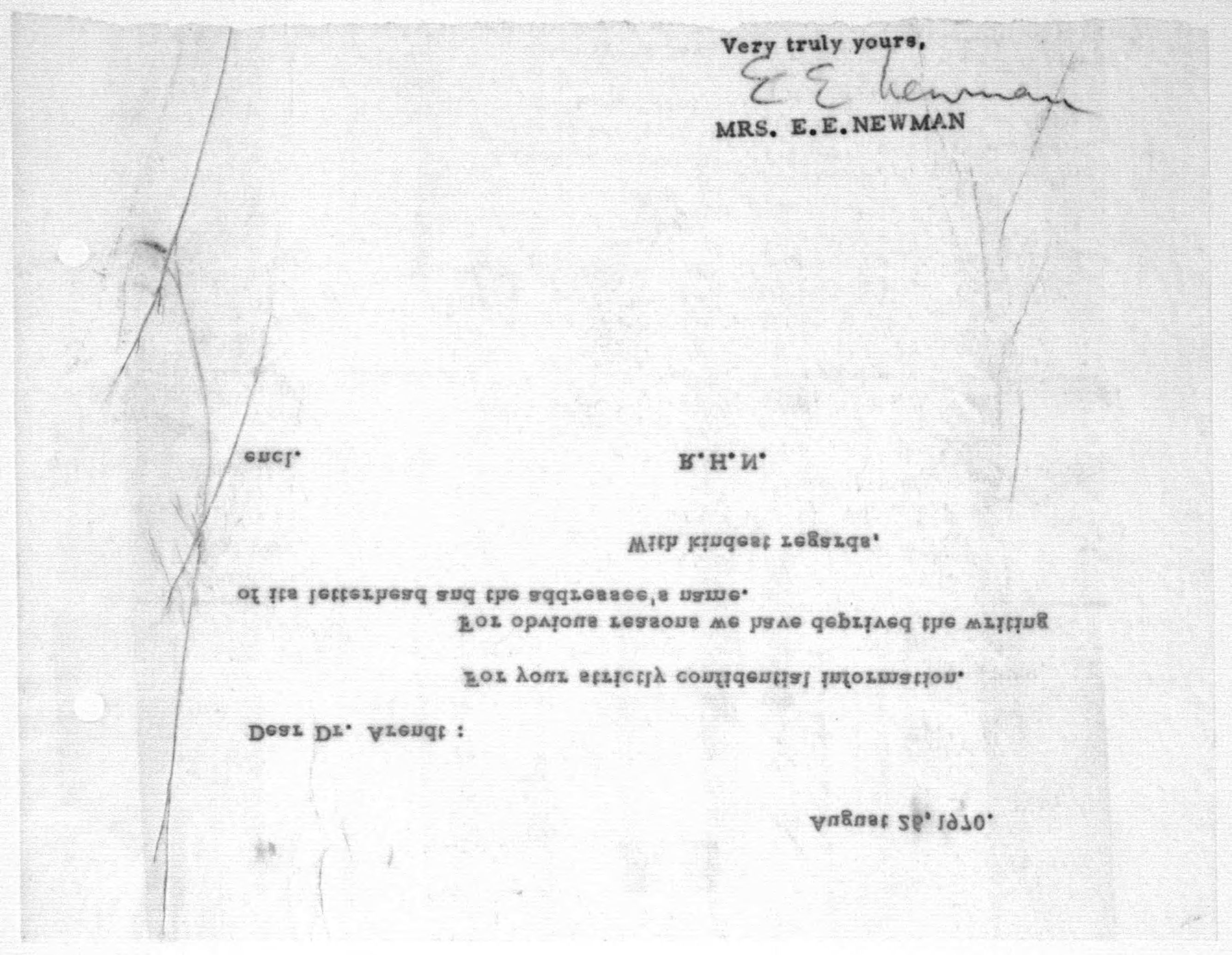 Scanned image of the current content page