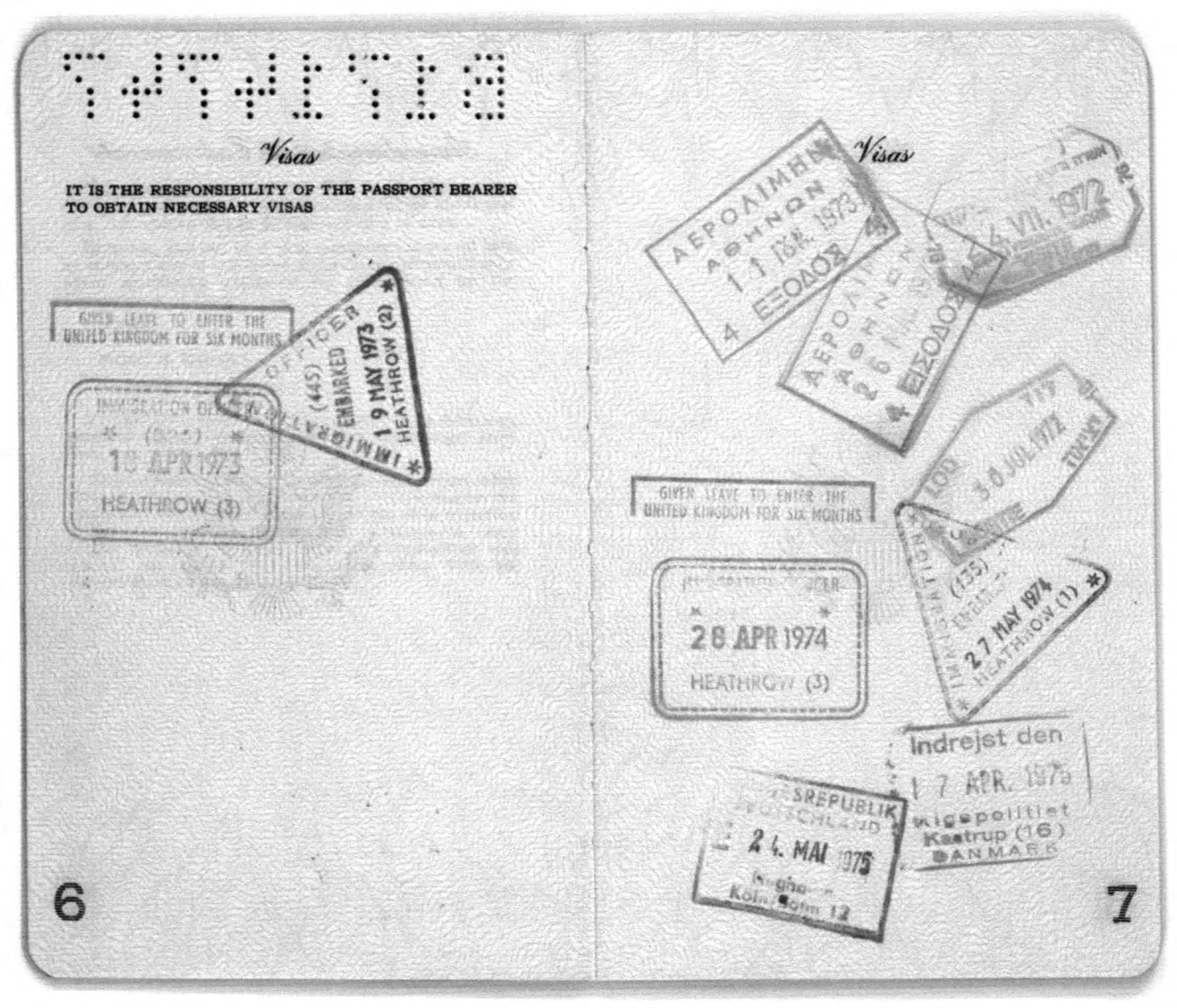 Scanned image of the current content page