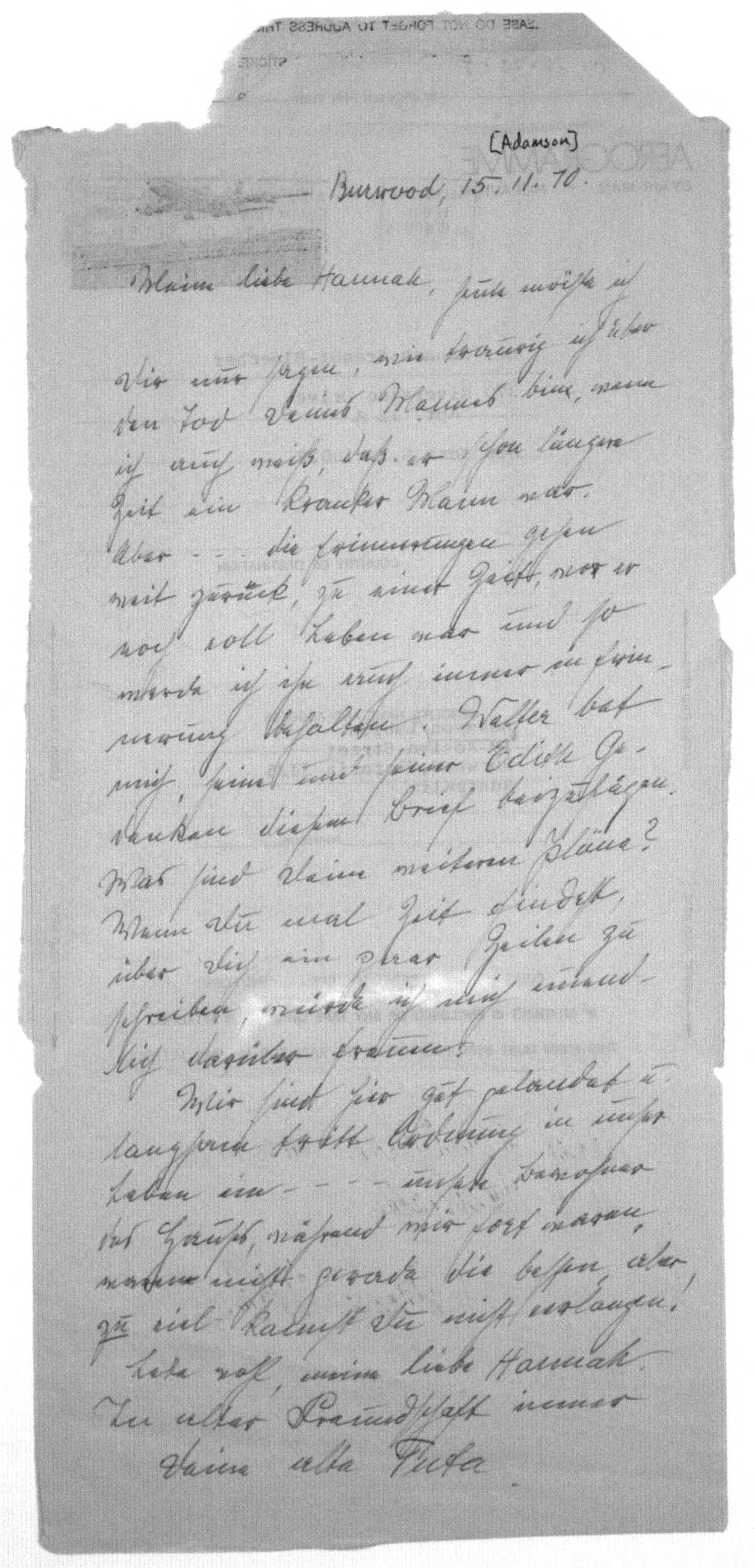 Scanned image of the current content page