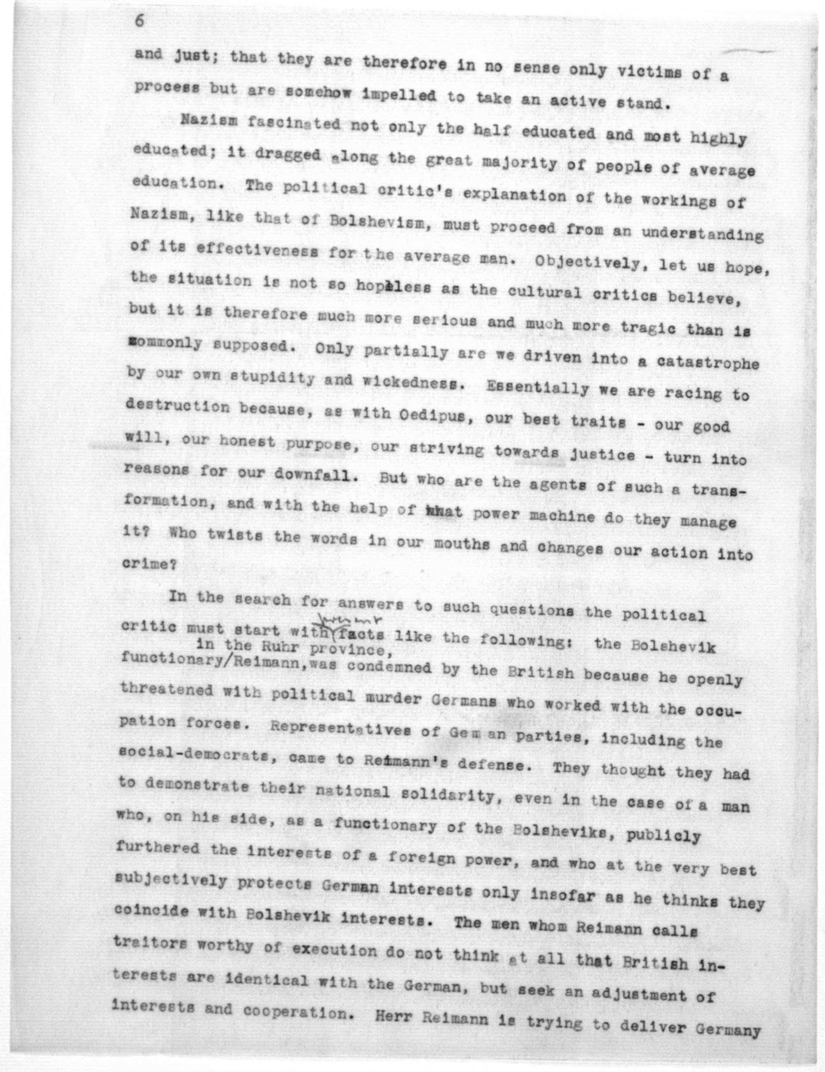 Scanned image of the current content page