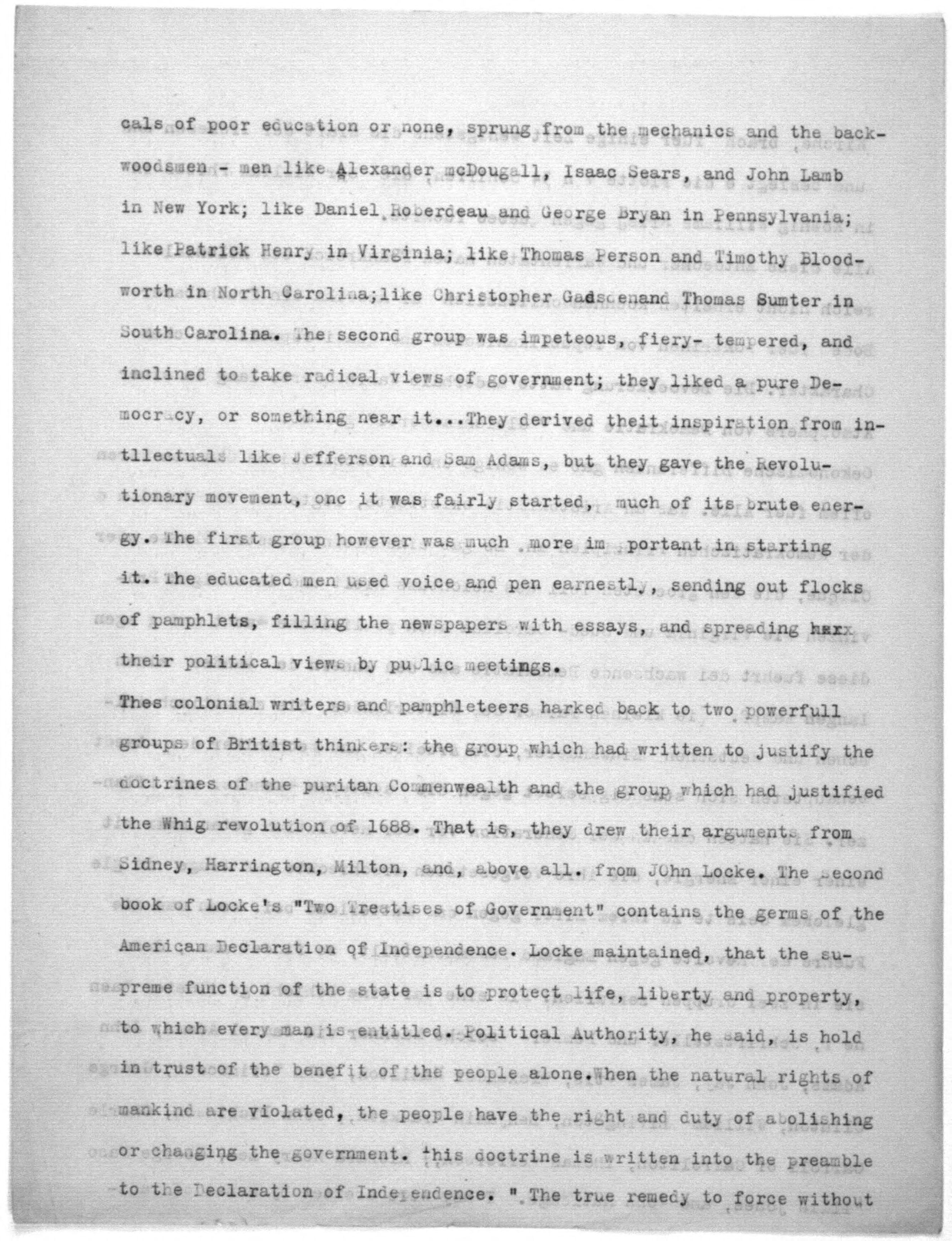 Scanned image of the current content page