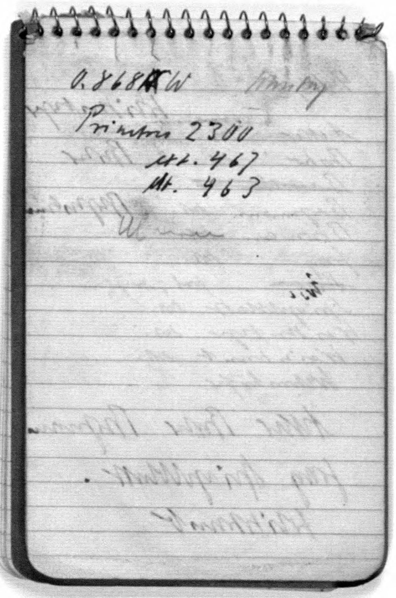 Scanned image of the current content page