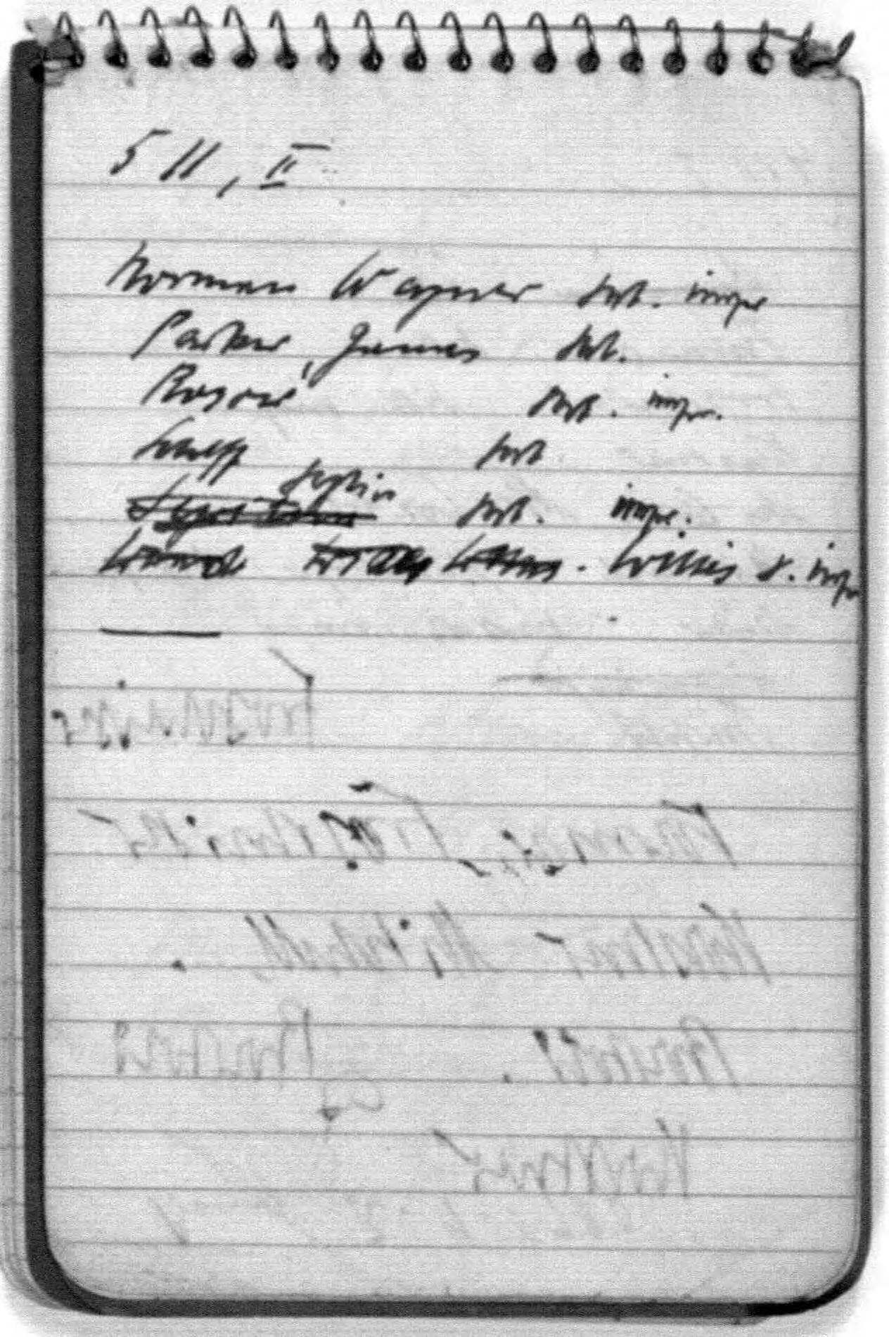 Scanned image of the current content page