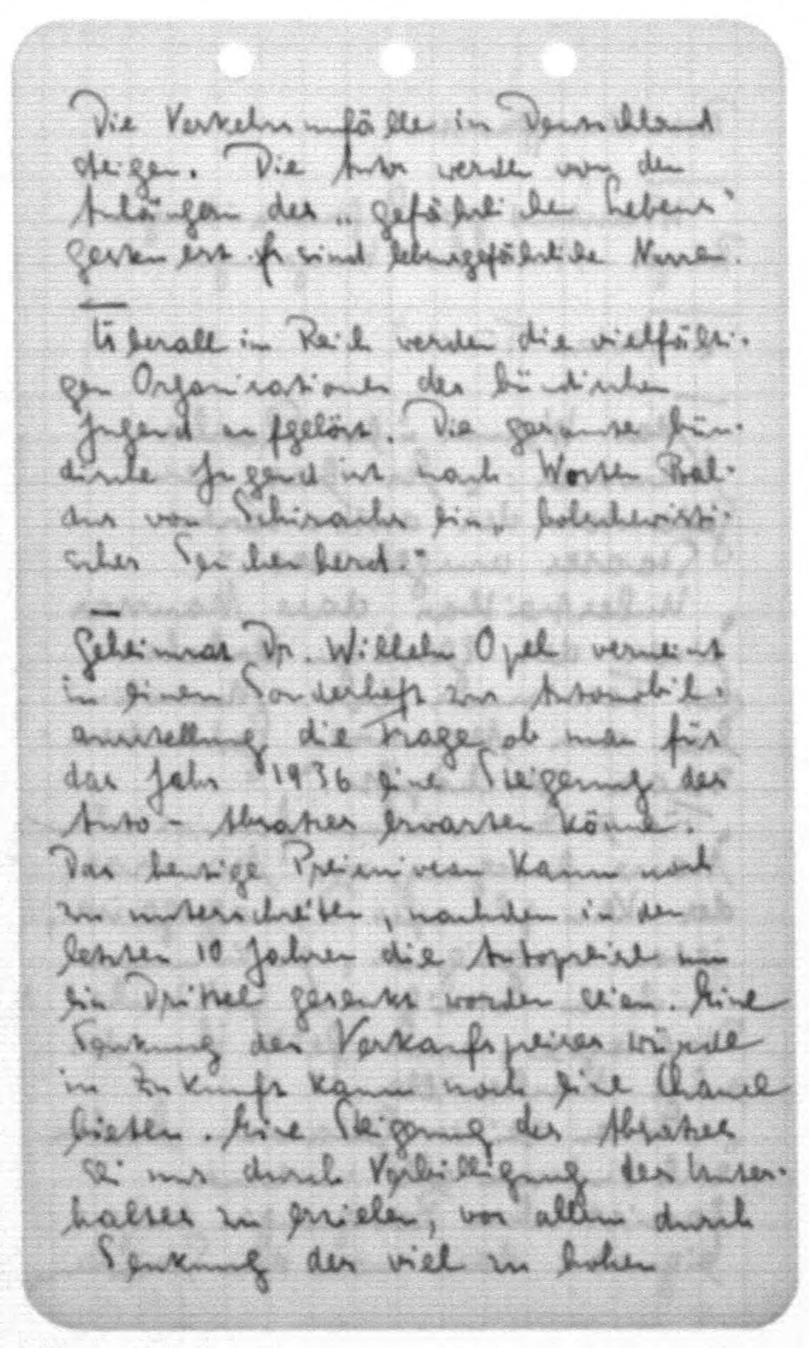 Scanned image of the current content page