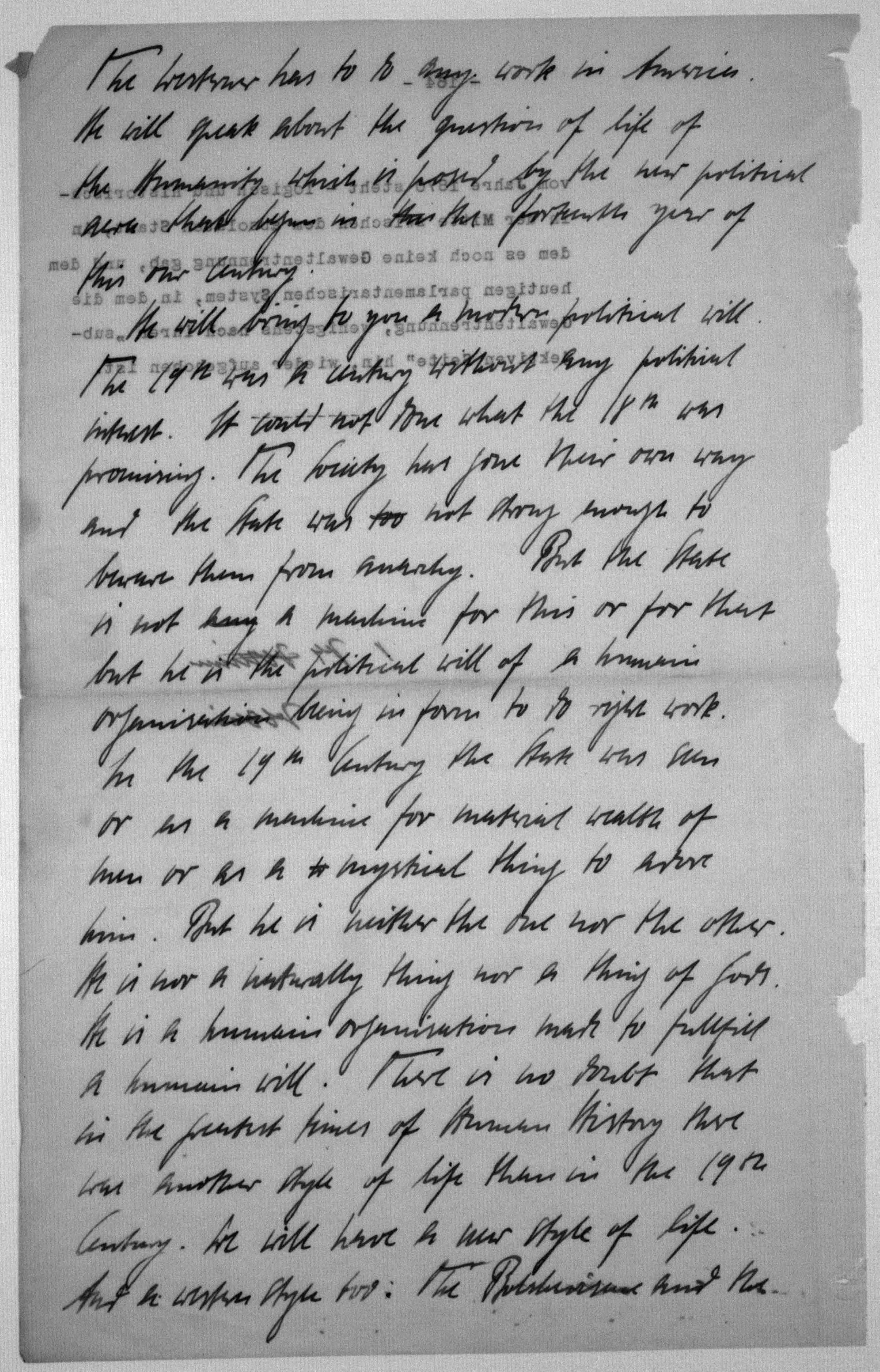 Scanned image of the current content page