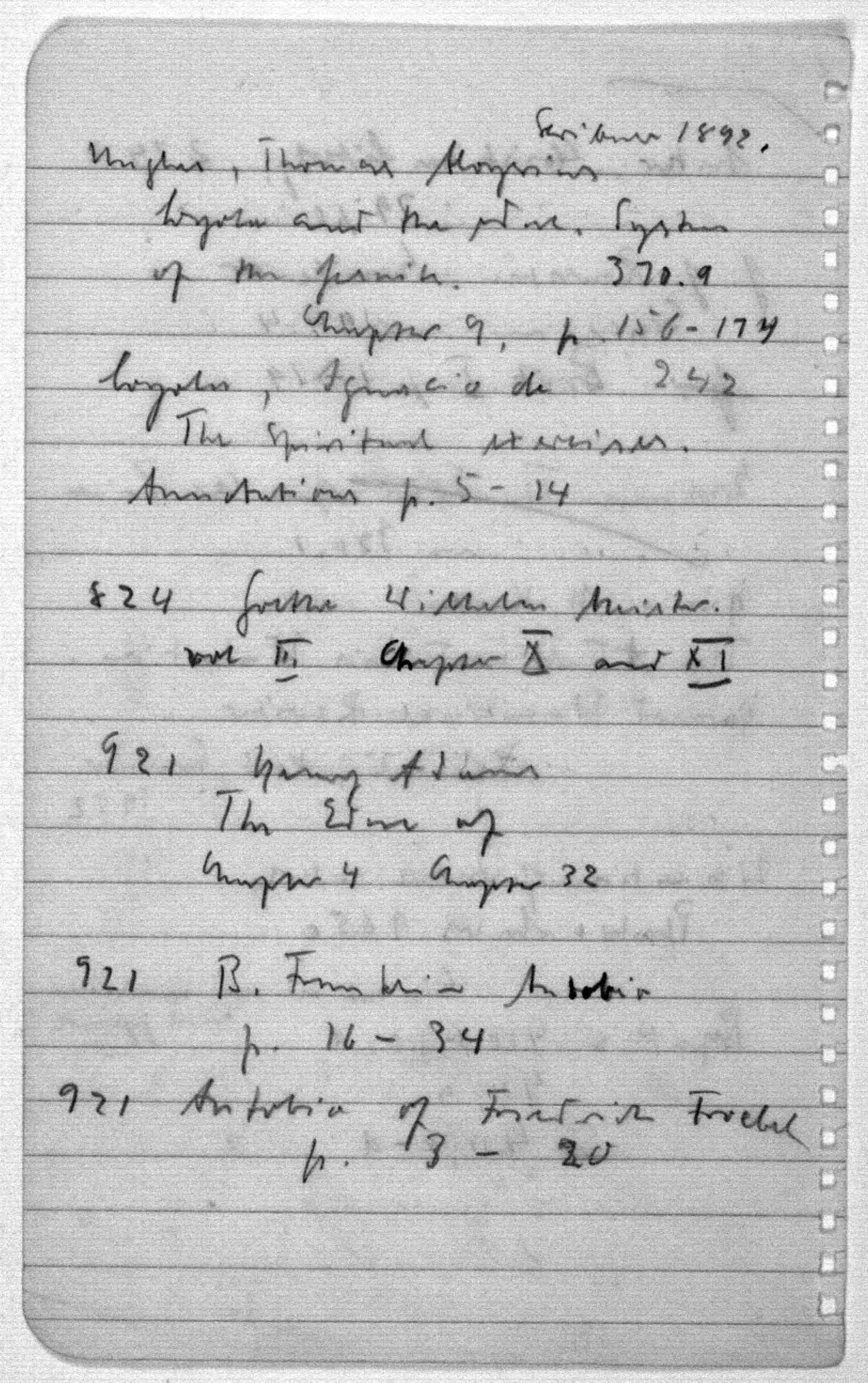 Scanned image of the current content page