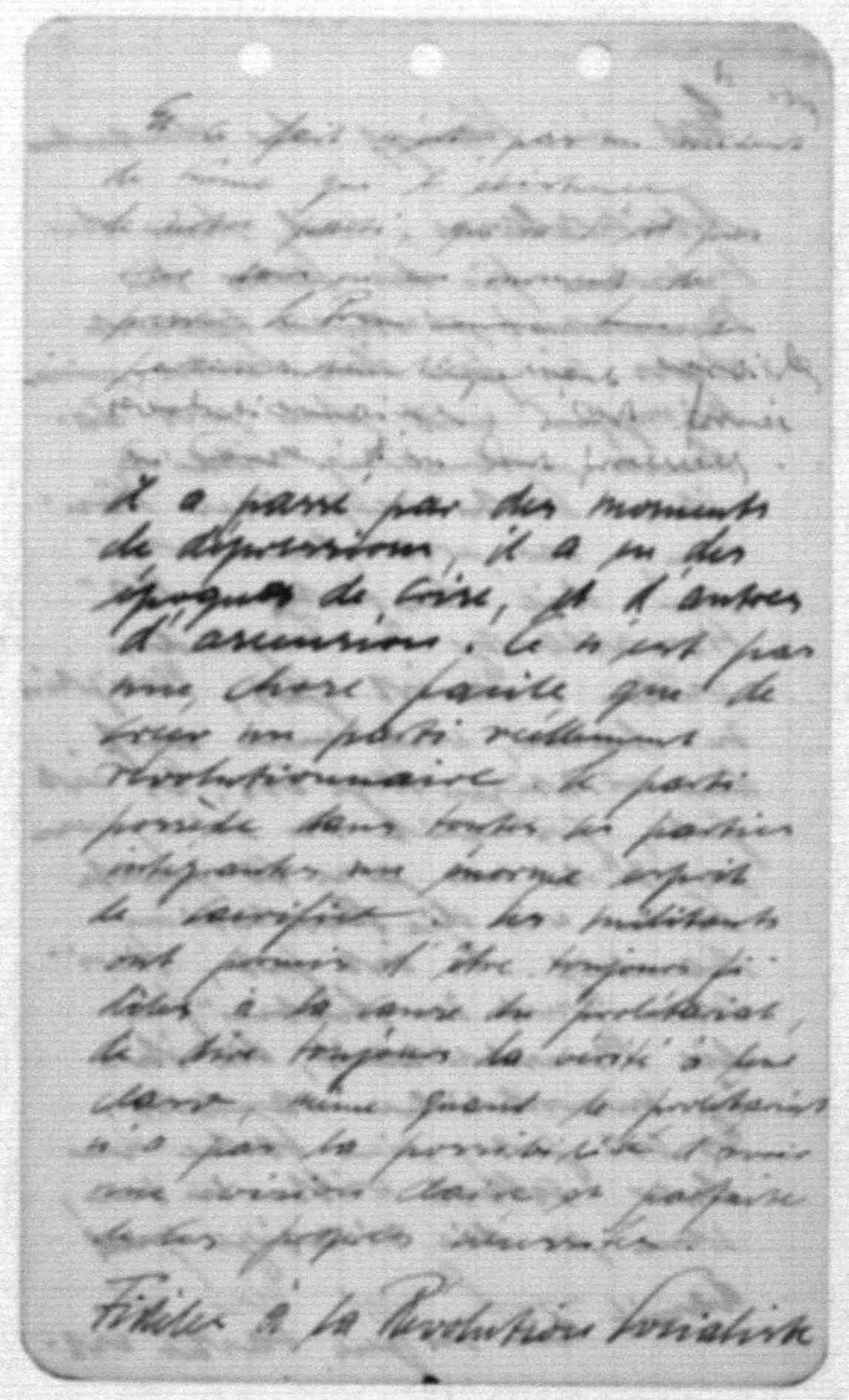 Scanned image of the current content page