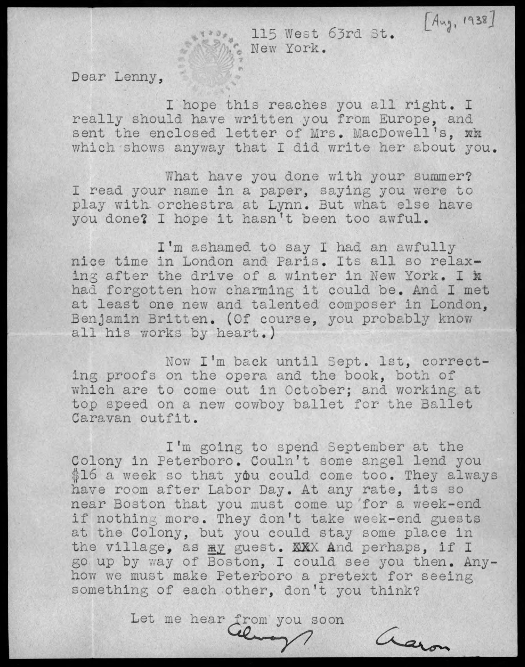 Scanned image of the current content page