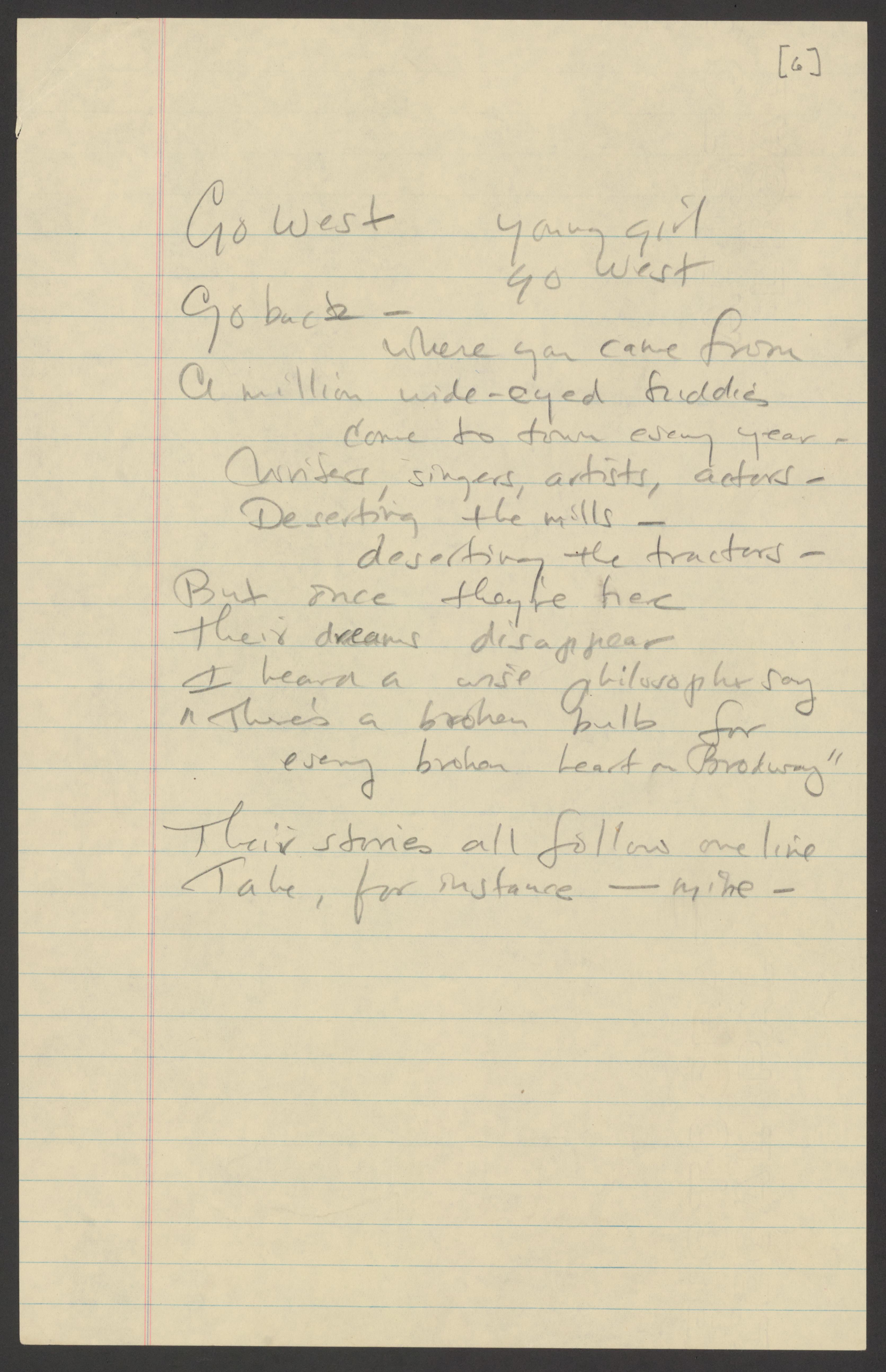Scanned image of the current content page