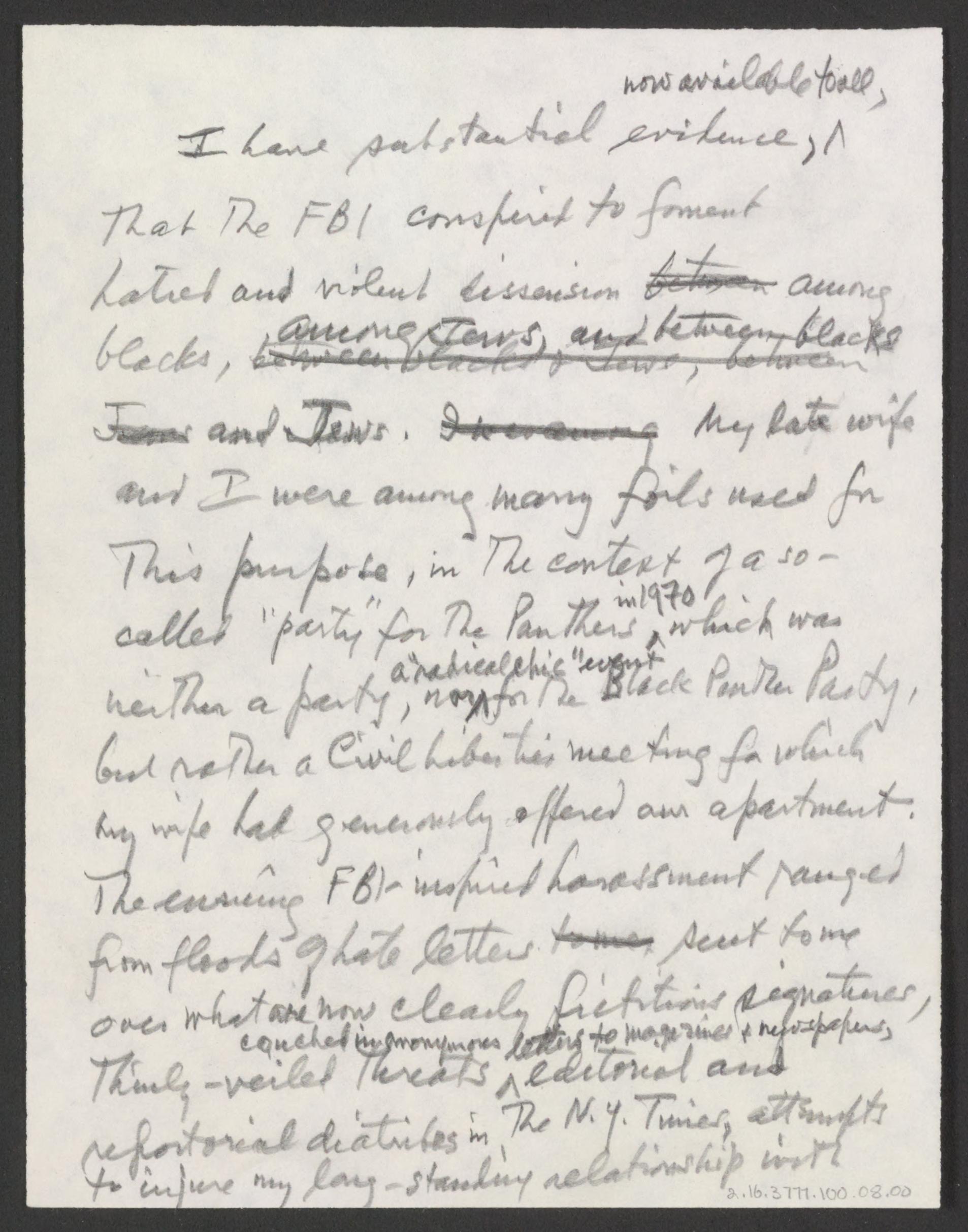 Scanned image of the current content page