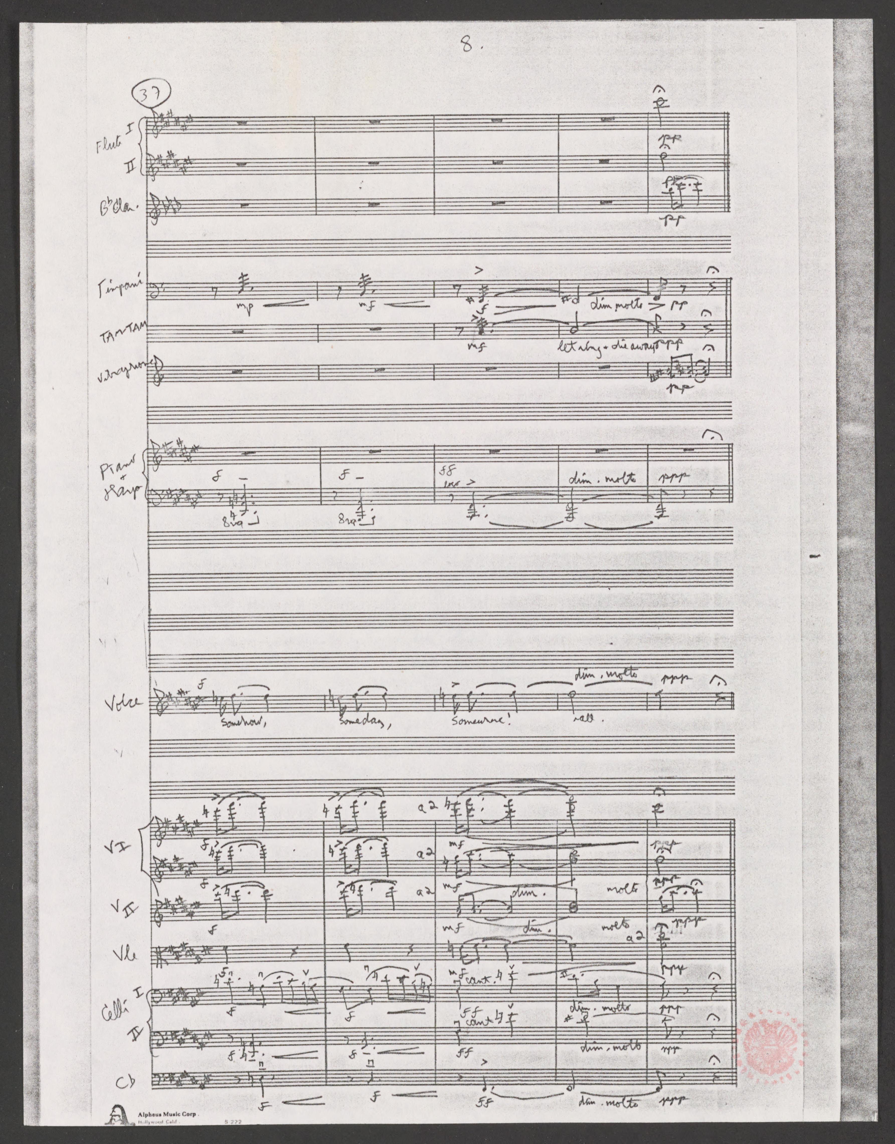 Scanned image of the current content page