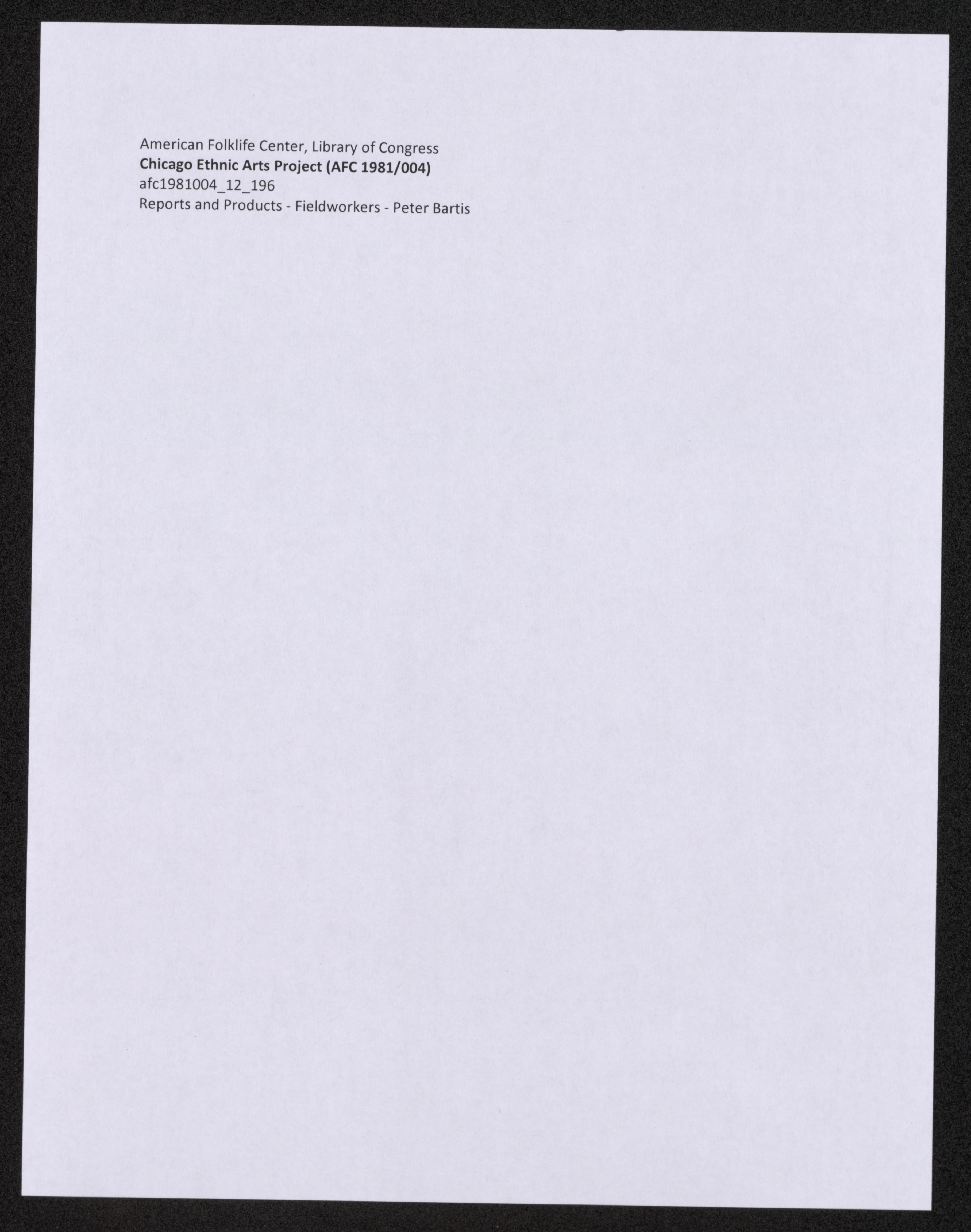 Scanned image of the current content page