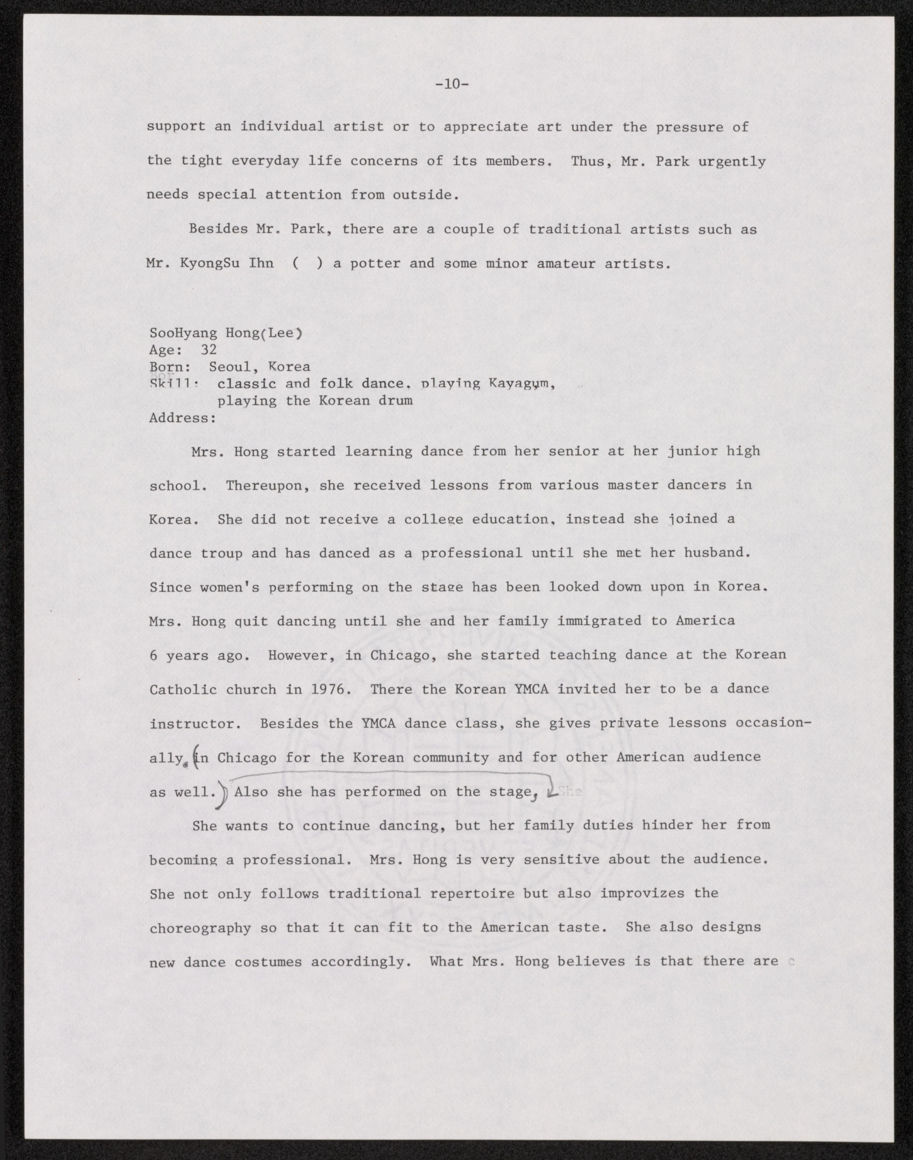 Scanned image of the current content page