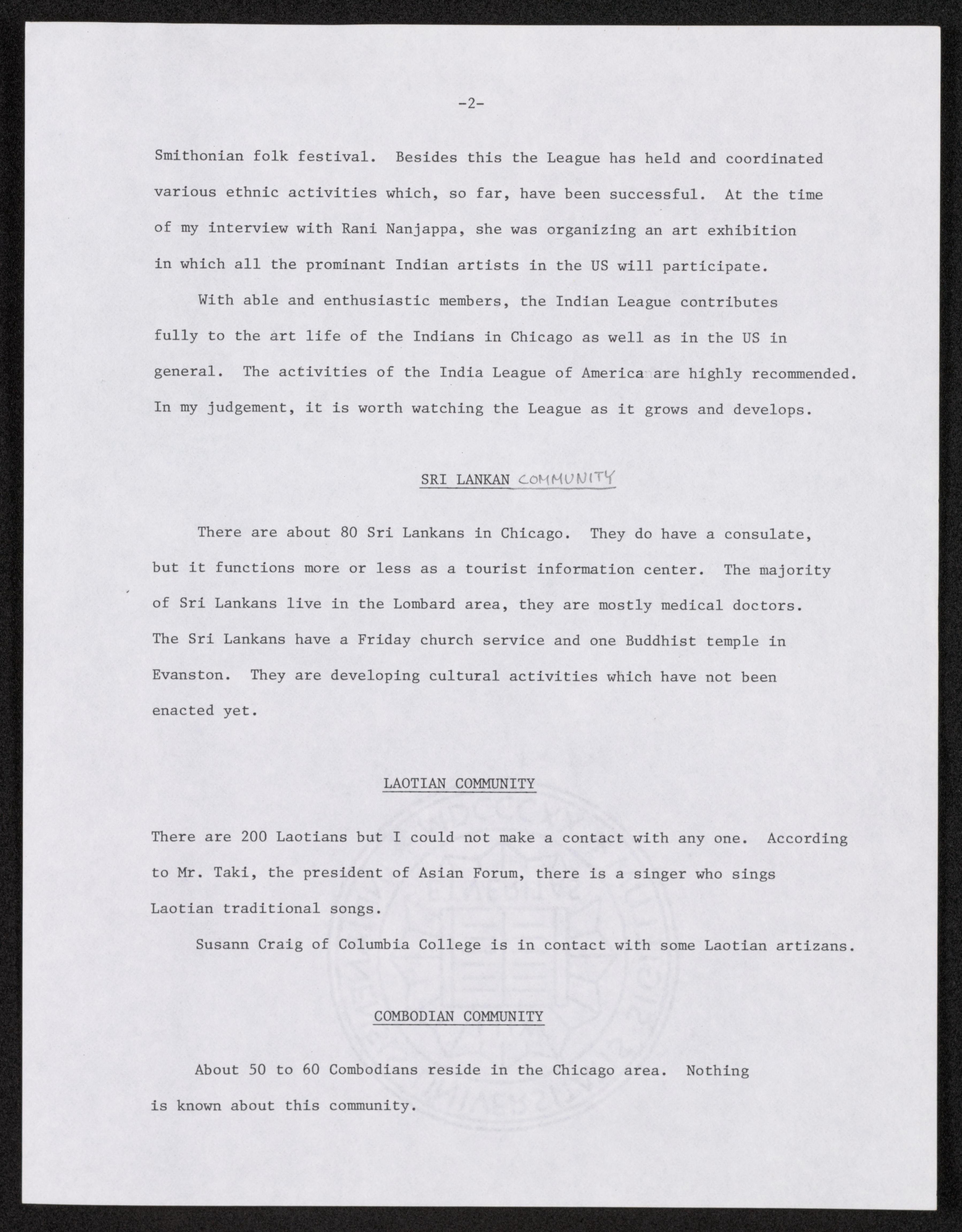 Scanned image of the current content page