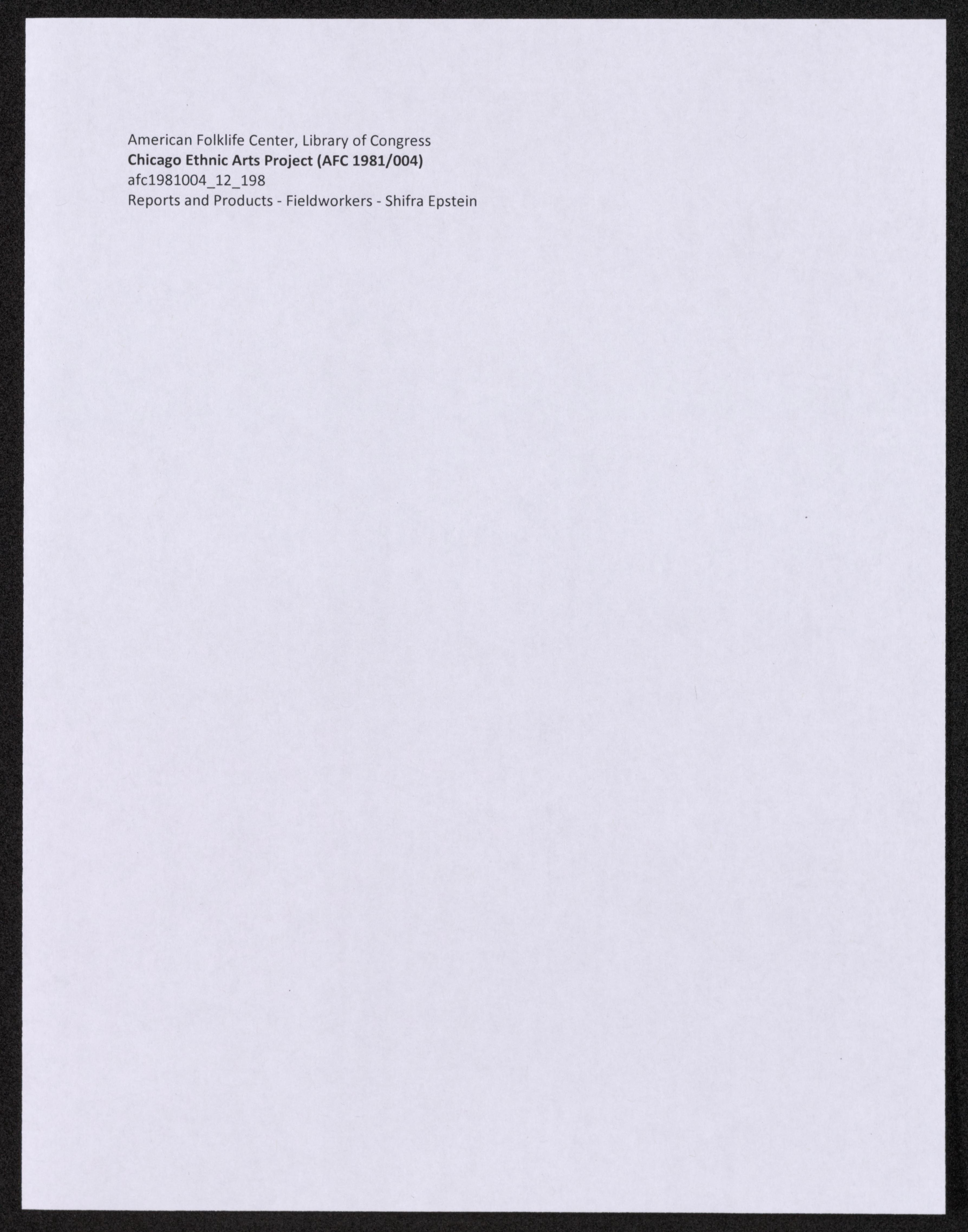 Scanned image of the current content page